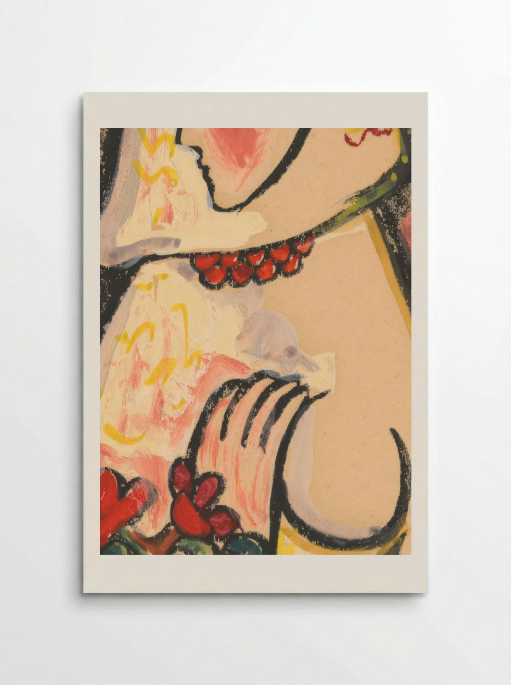 Girl with a Basket of Flowers - Mikuláš Galanda - Poster