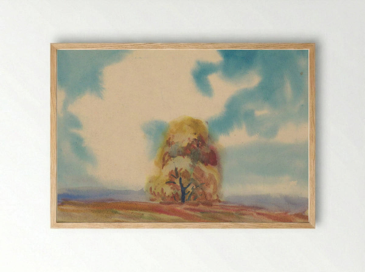 Autumn Tree - Zolo Palugyay - Framed Print Wood