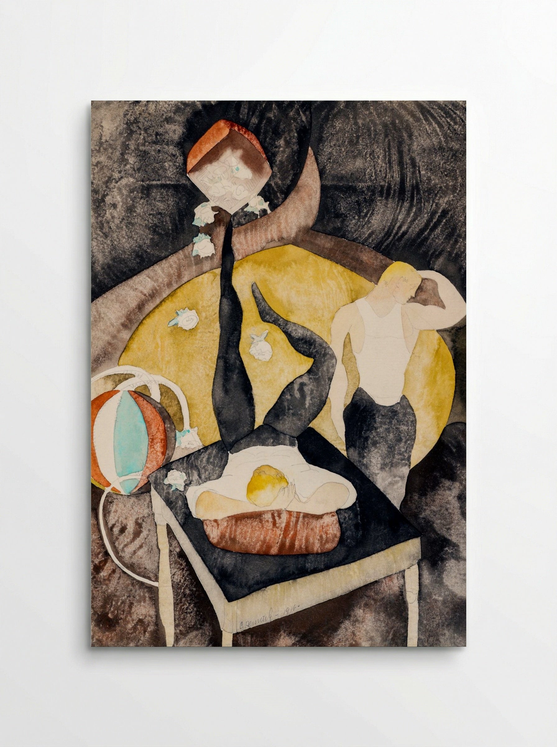 In Vaudeville: Two Acrobat-Jugglers - Charles Demuth - Poster