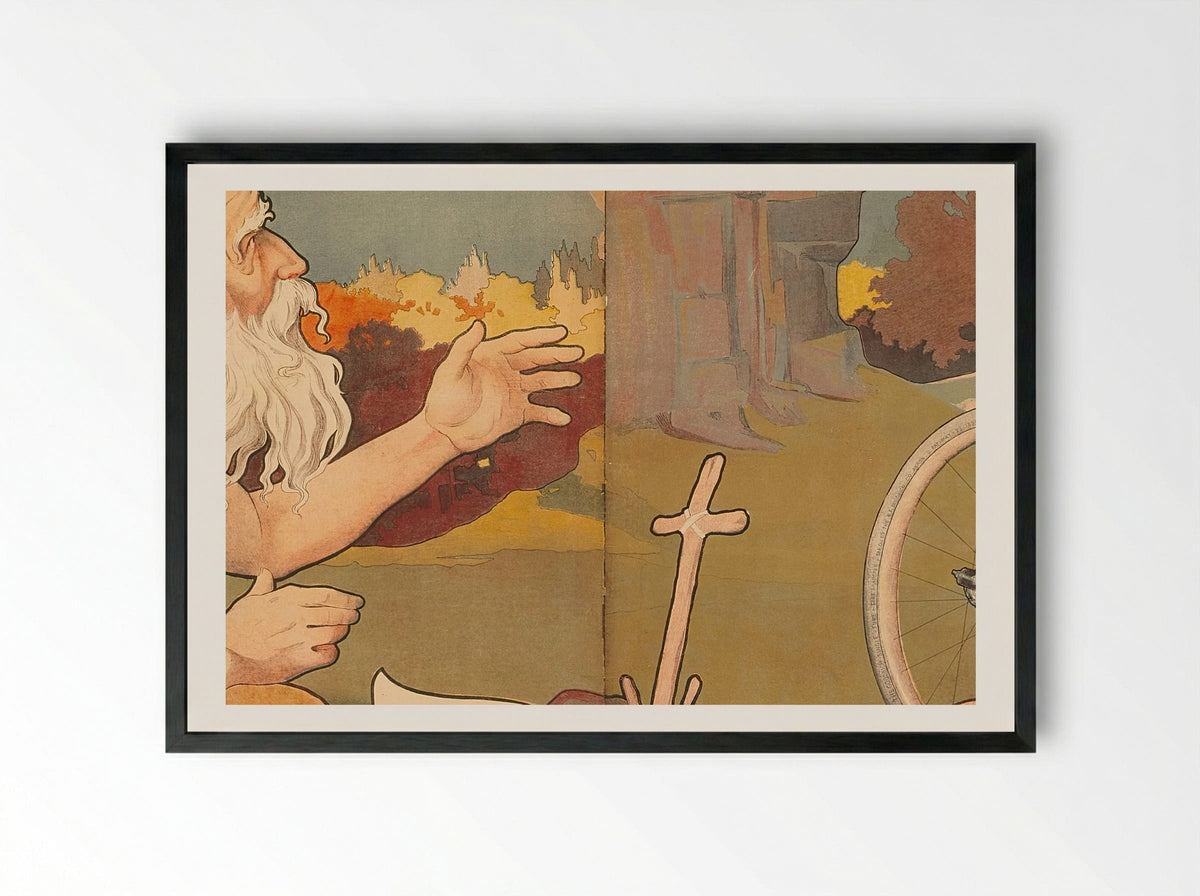 Dayton Cycles: Tentation Suprême - Henry Thiriet - Framed Print Black