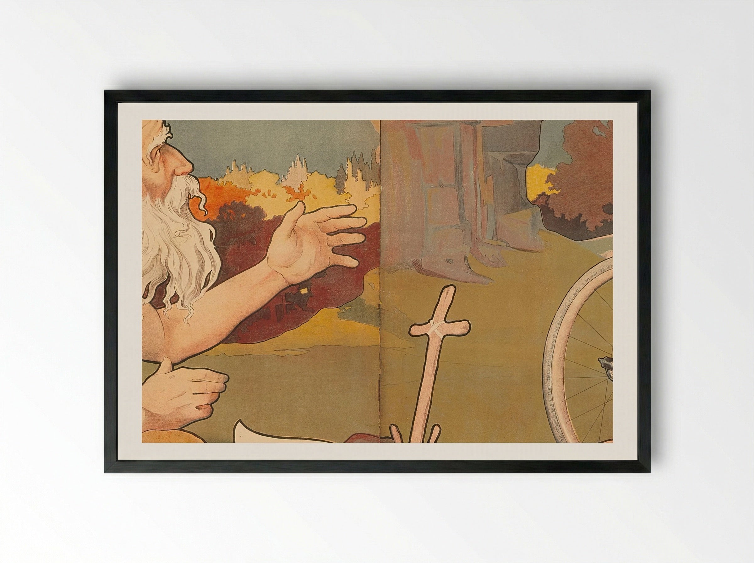 Dayton Cycles: Tentation Suprême - Henry Thiriet - Framed Print Black