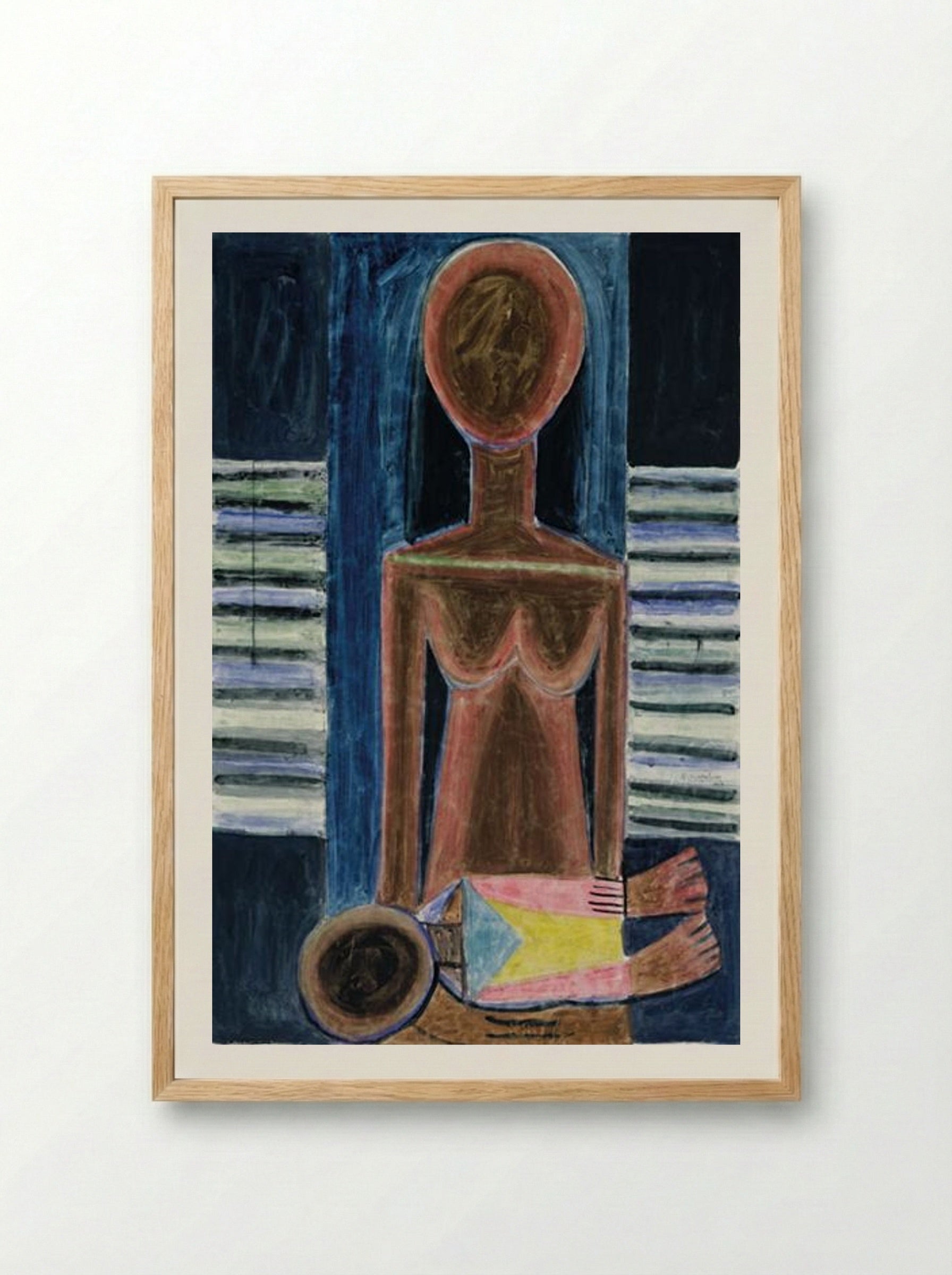 Mother and Child II - Wifredo Lam - Framed Print Wood