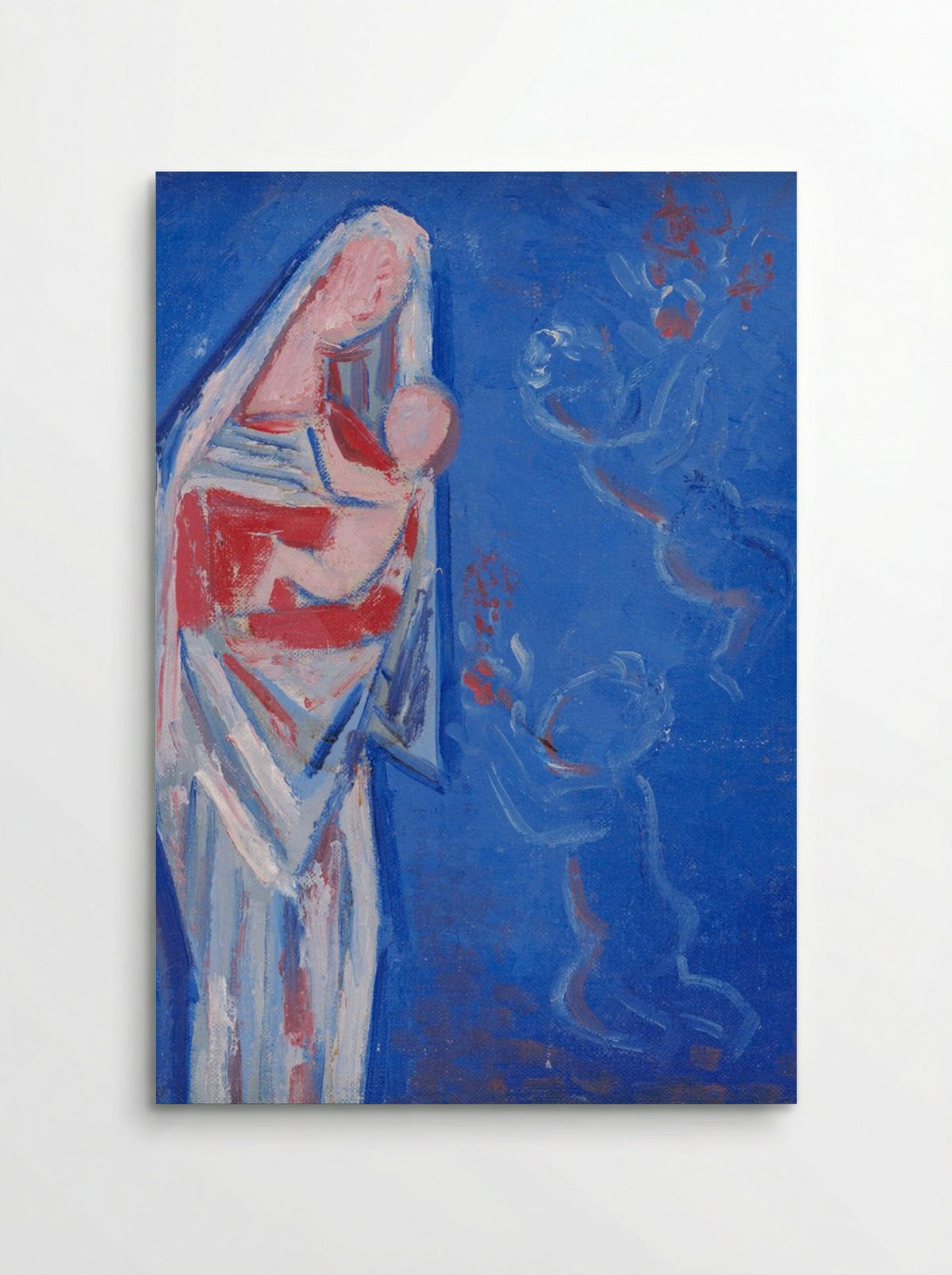 Standing Madonna with an Angel - Mikuláš Galanda - Poster