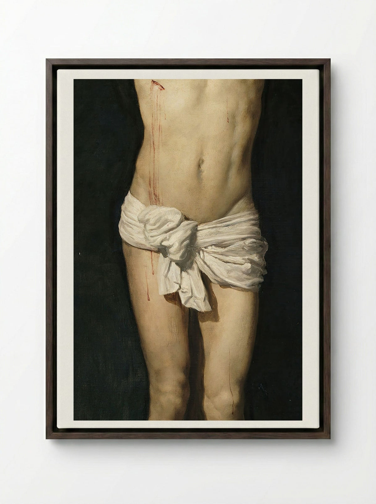 Christ Crucified - Diego Velázquez - Framed Canvas Dark Wood