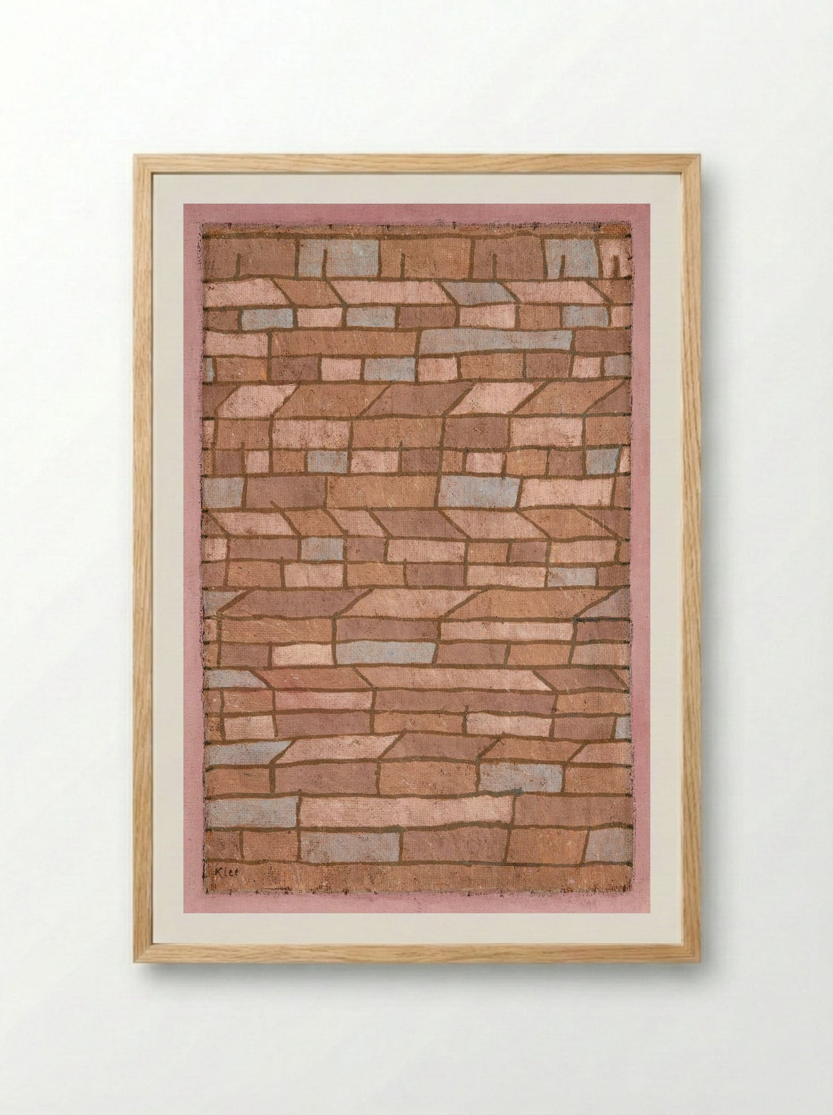 Barracks Settlement - Paul Klee - Framed Print Wood