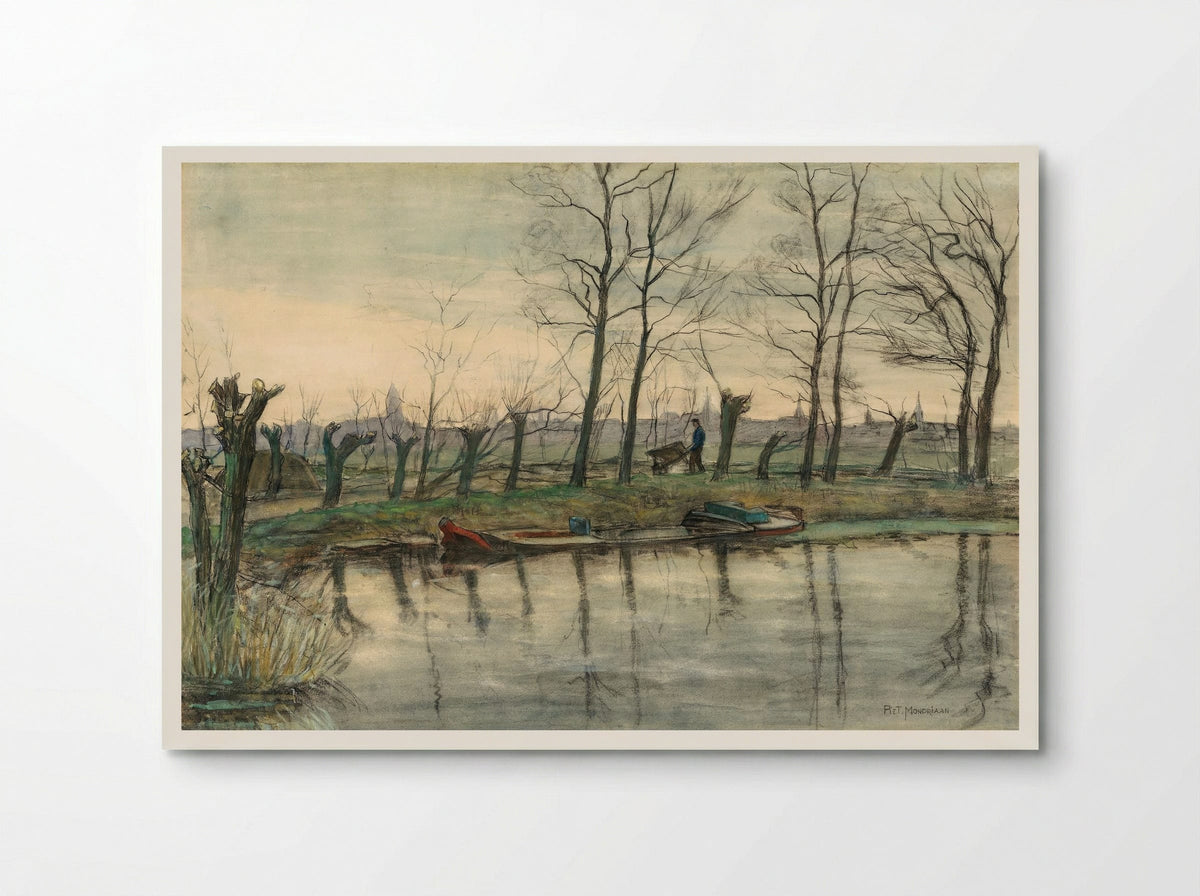 Amsterdam Skyline Viewed from the West - Piet Mondrian - Poster