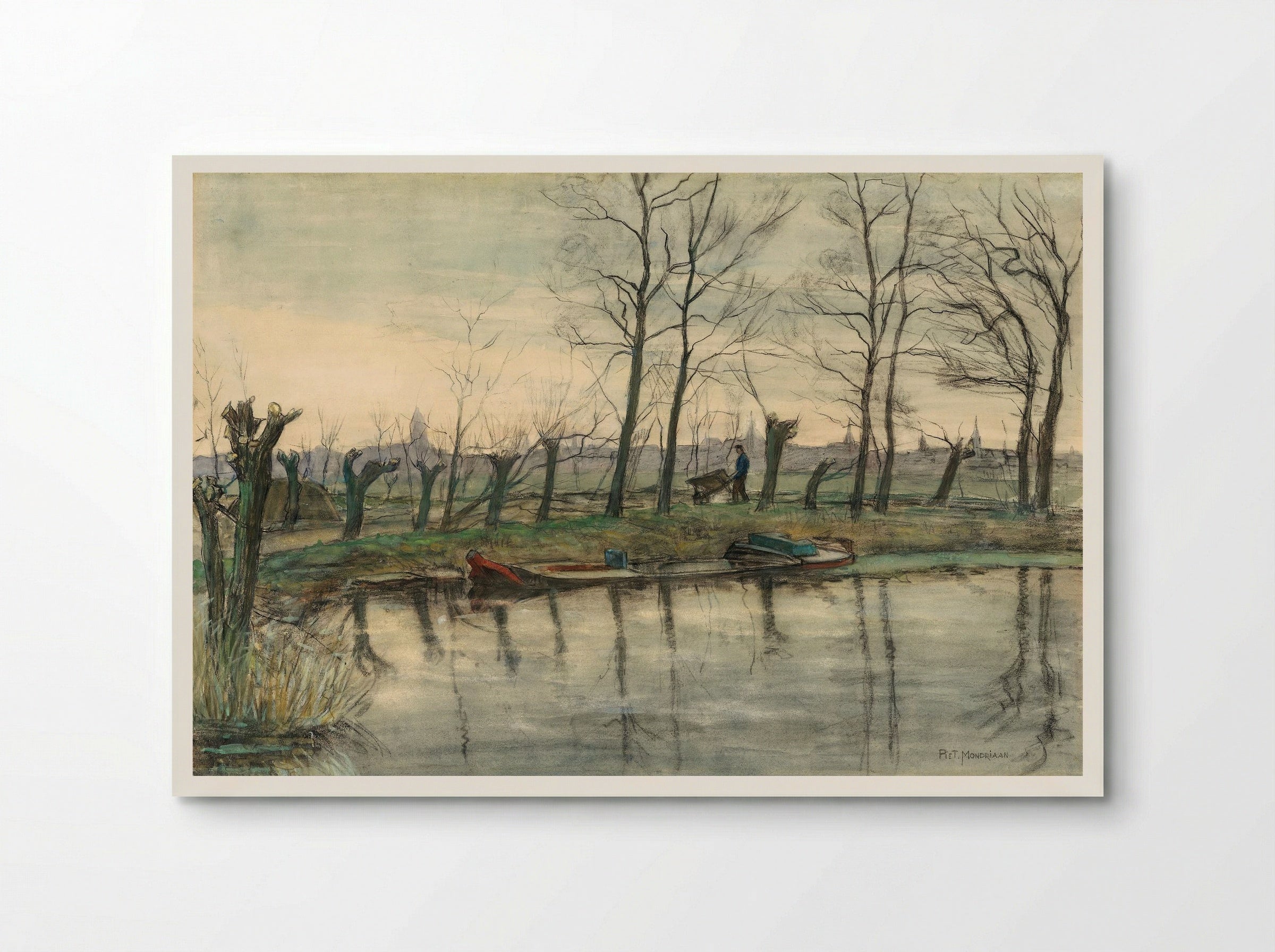 Amsterdam Skyline Viewed from the West - Piet Mondrian - Poster