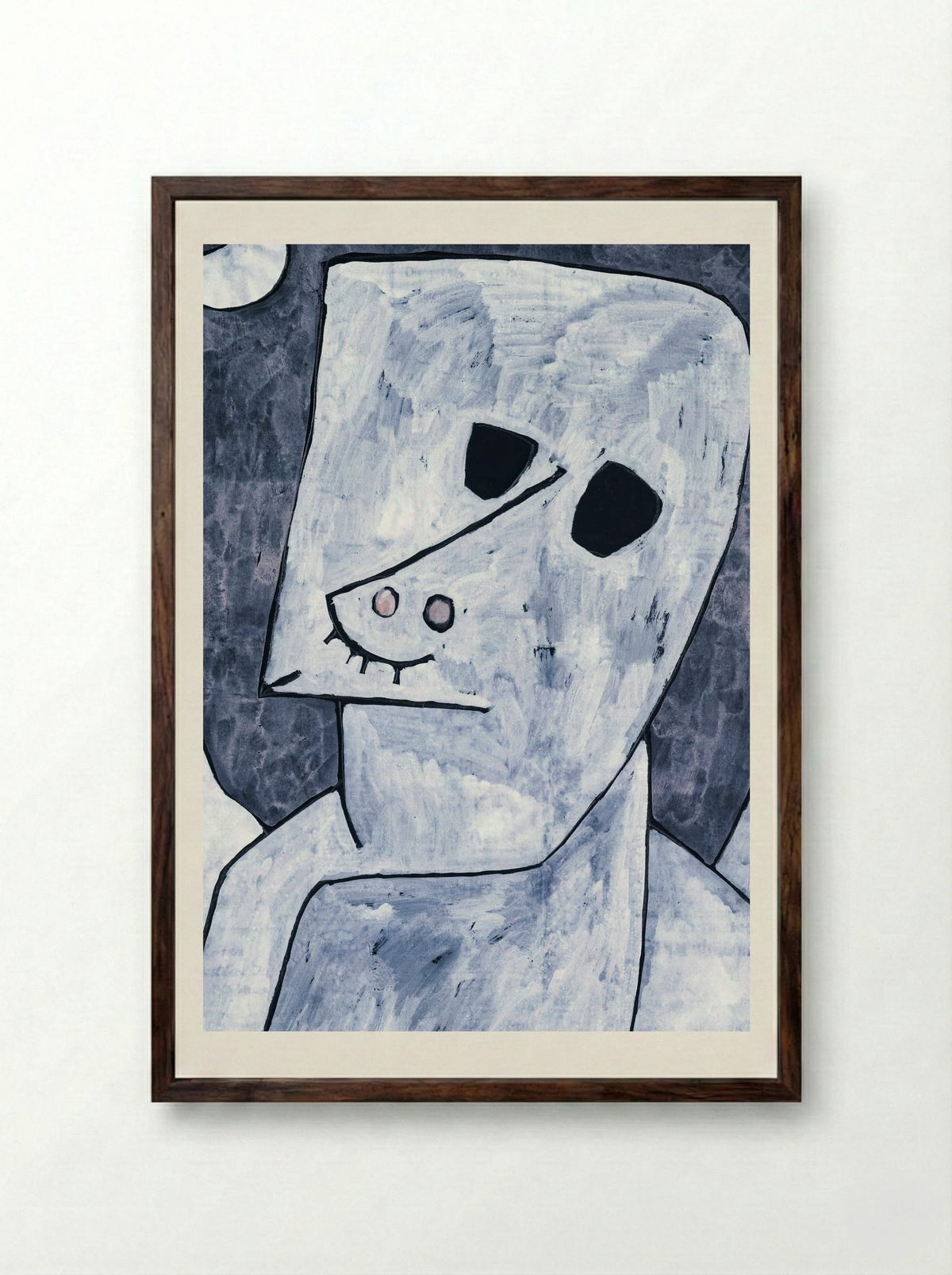 Angel Applicant - Paul Klee - Framed Print Dark Wood