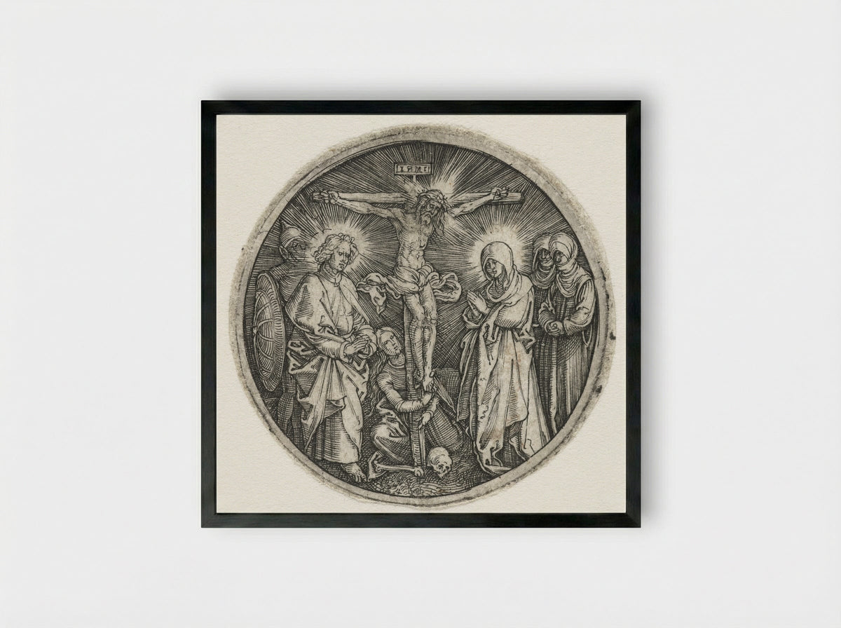 The Small Crucifixion - Albrecht Dürer - Framed Print Black