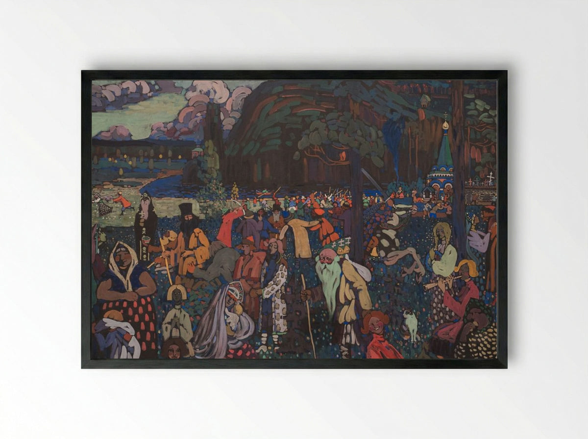 Colorful Life - Wassily Kandinsky - Framed Print Black