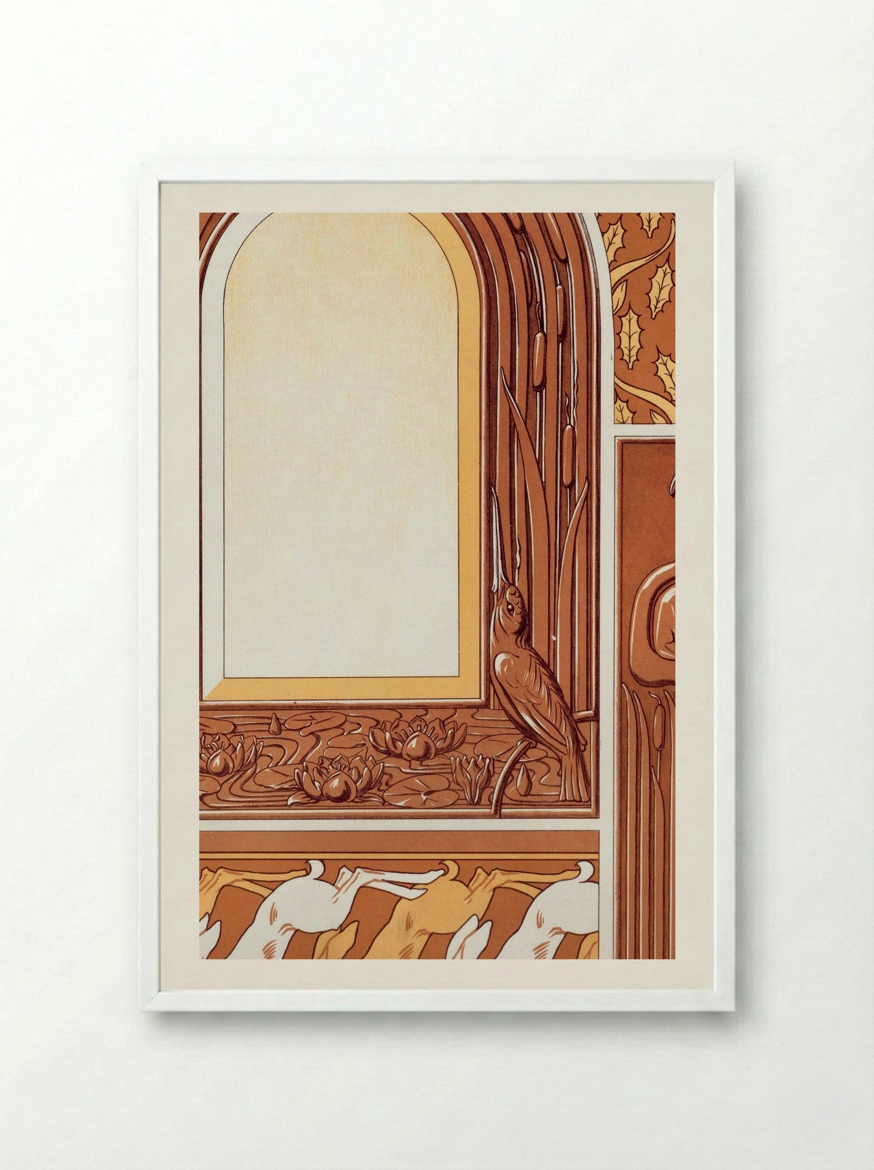 L'Animal dans la Décoration, Plate 50 - M.P. Verneuil - Framed Print White