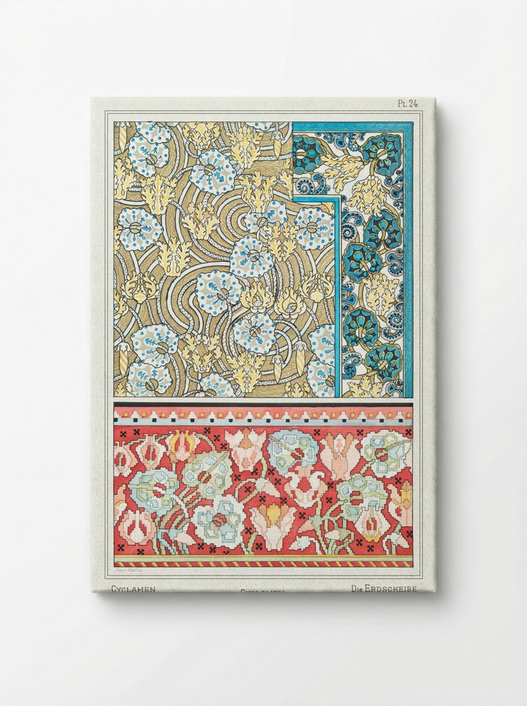 Cyclamen, from 'La Plante et ses Applications ornementales' - Maurice Pillard Verneuil - Canvas