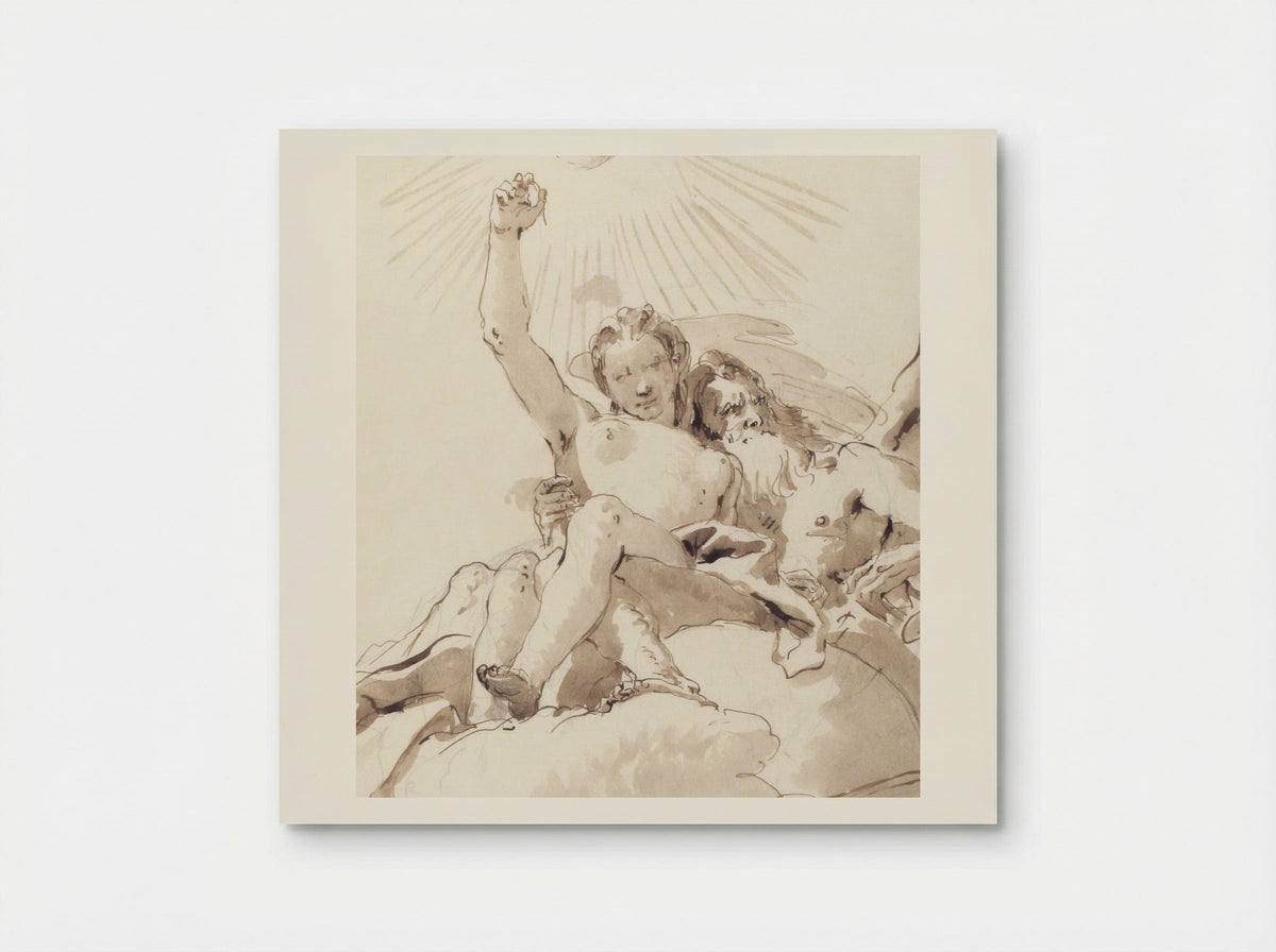 Time and Truth - Giovanni Battista Tiepolo - Poster