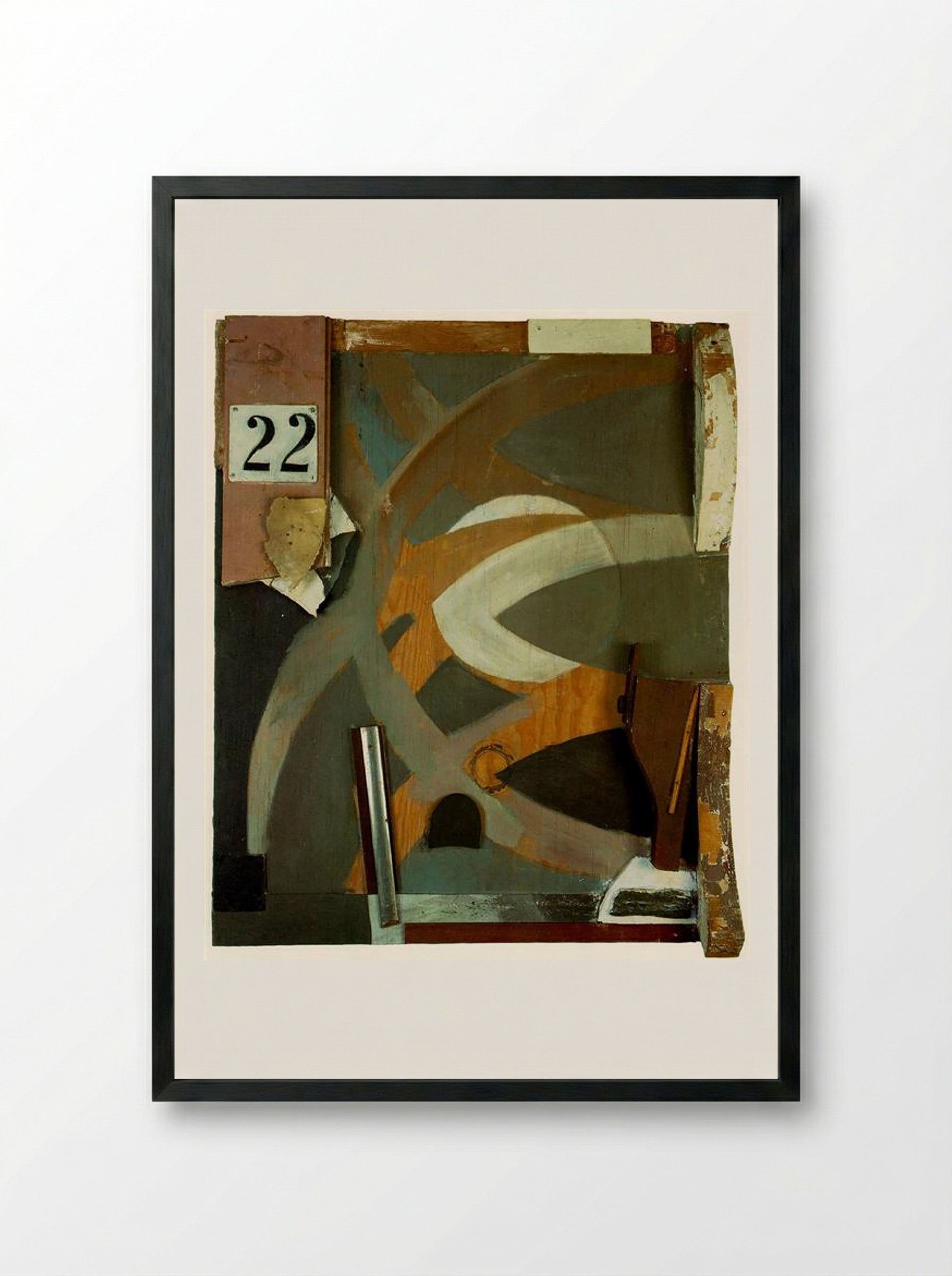The Spring Door - Kurt Schwitters - Framed Print Black