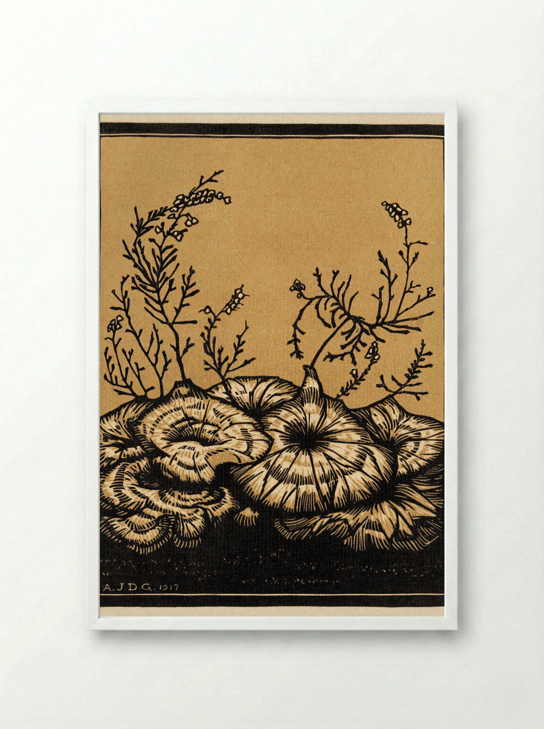 Blossoming Plants - Julie de Graag - Framed Print White