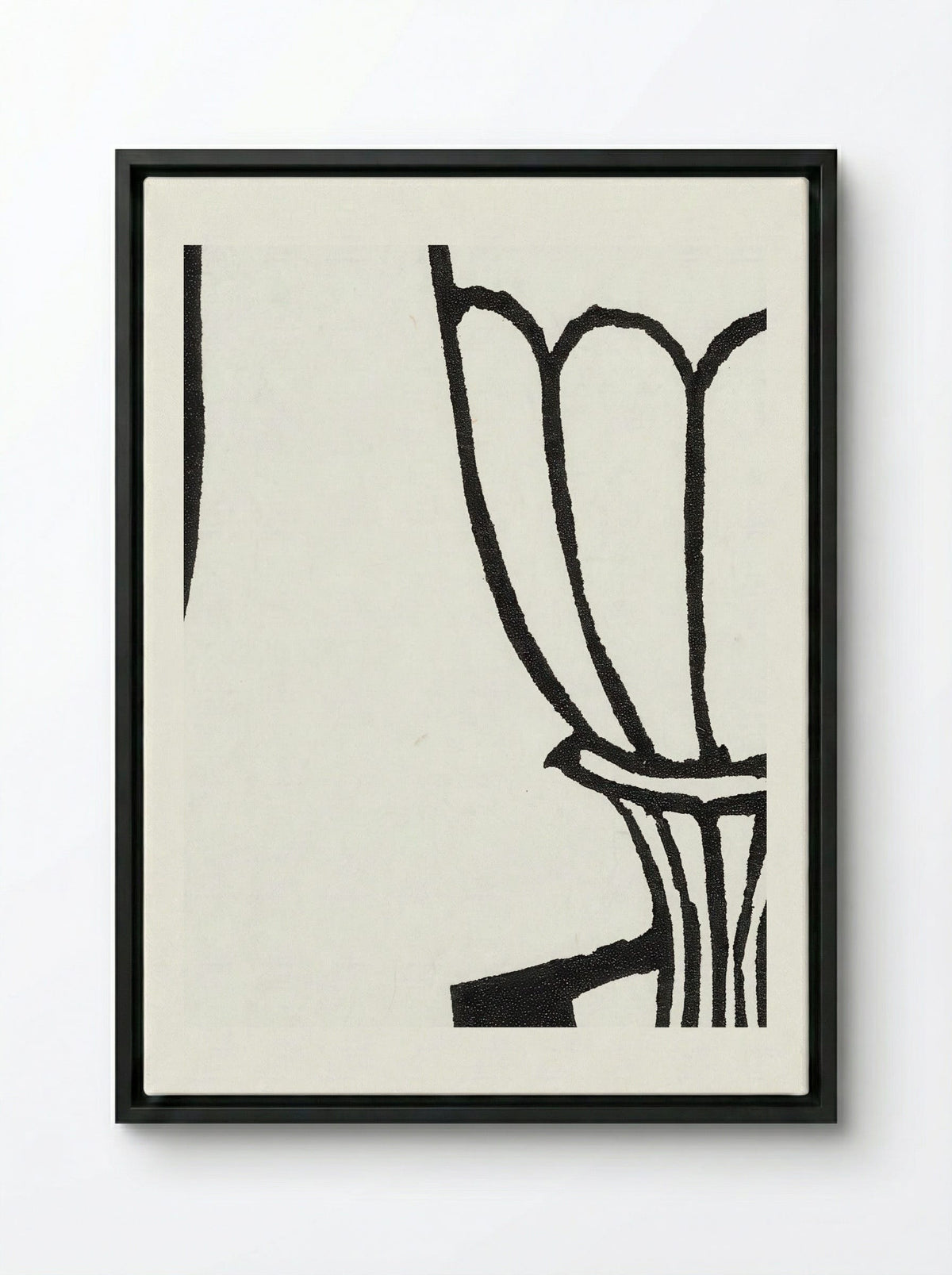 The Cup - Roger Fry - Framed Canvas Black