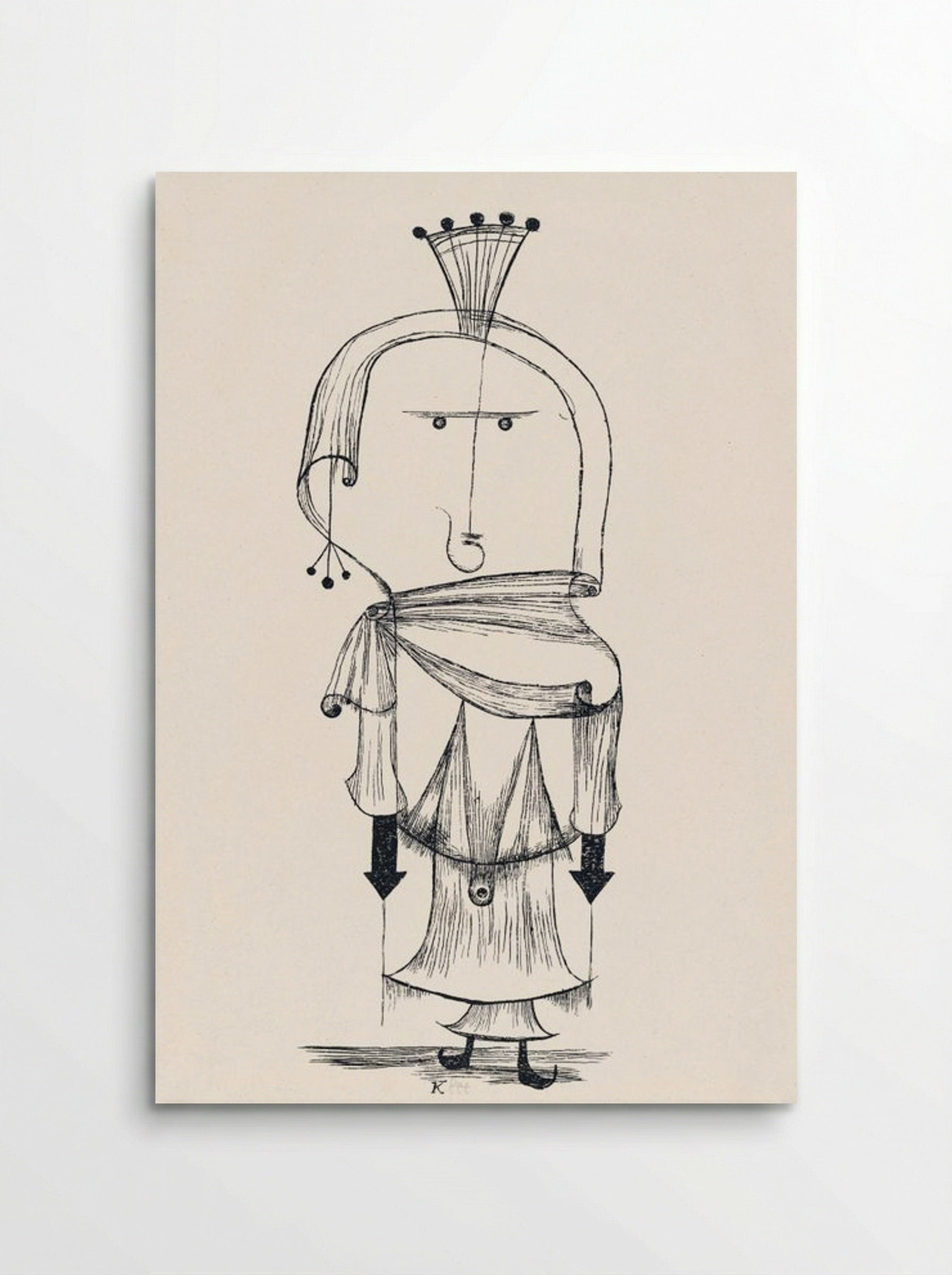 Die Hexe mit dem Kamm (Witch with a Comb) - Paul Klee - Poster