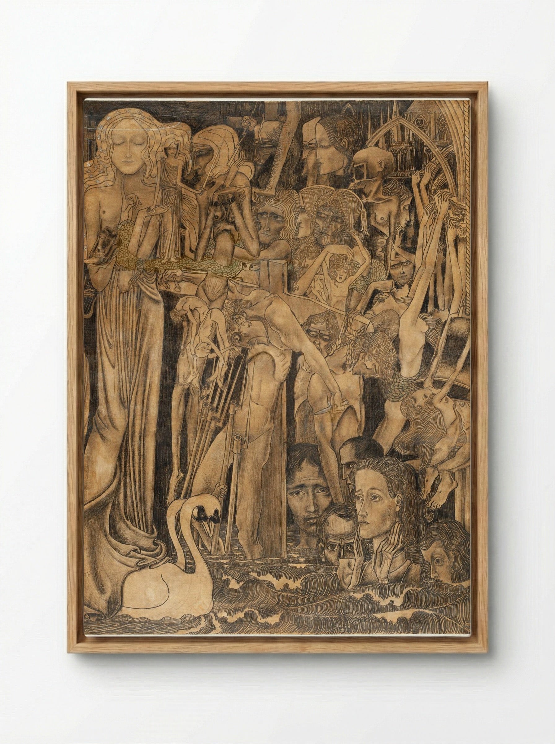 Loss of Faith - Jan Toorop - Framed Canvas Wood