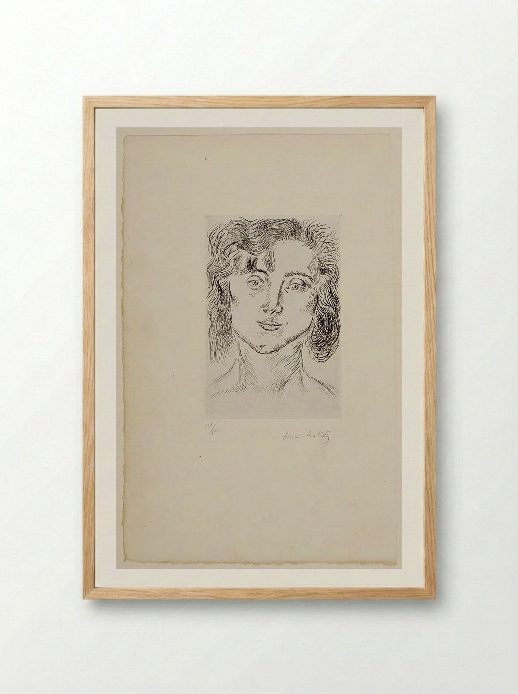 Head of a Woman - Henri Matisse - Framed Print Wood
