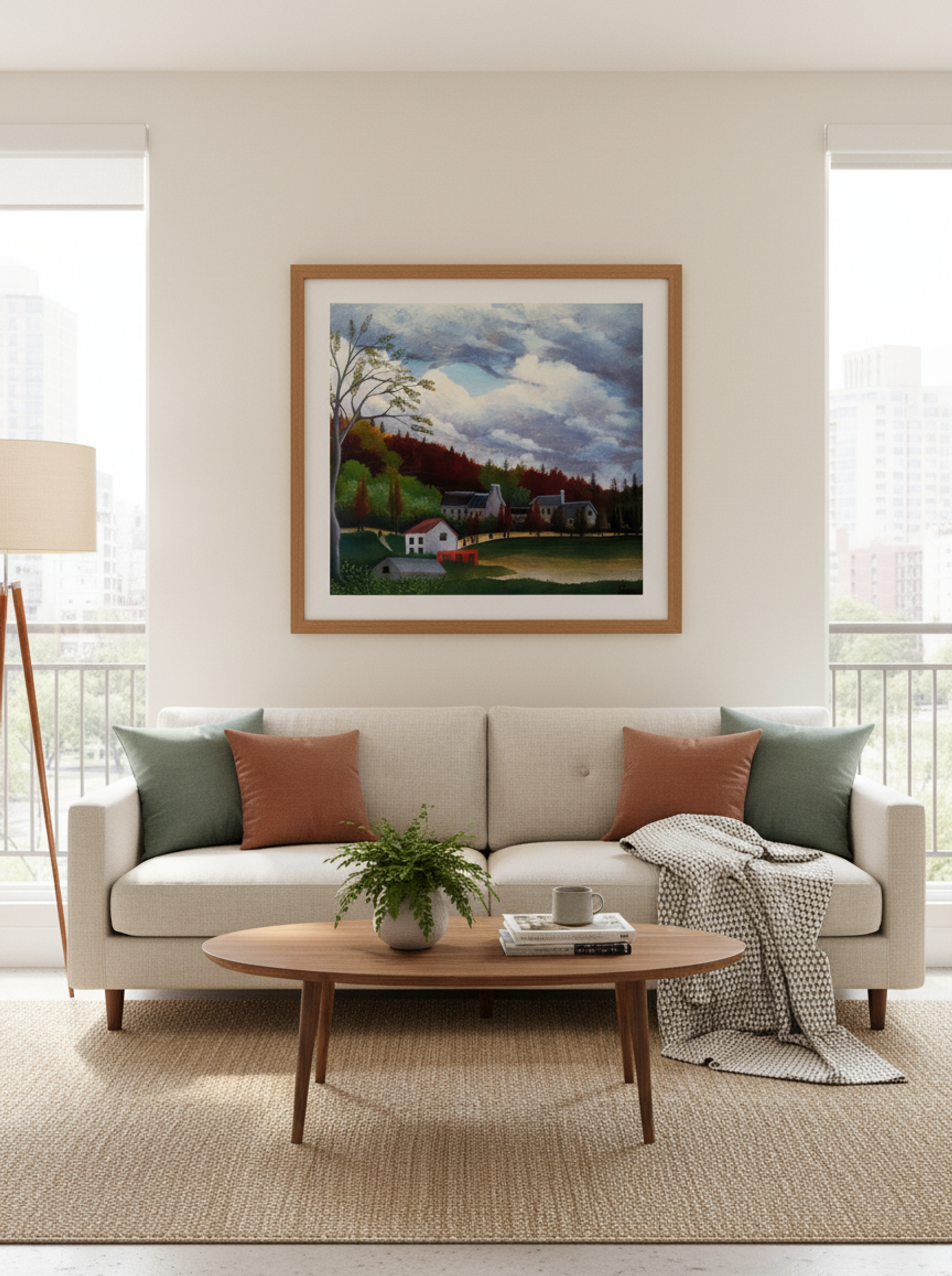 The Bièvre at Gentilly by Henri Rousseau – Naïve Art French River Landscape Print - Lifestyle
