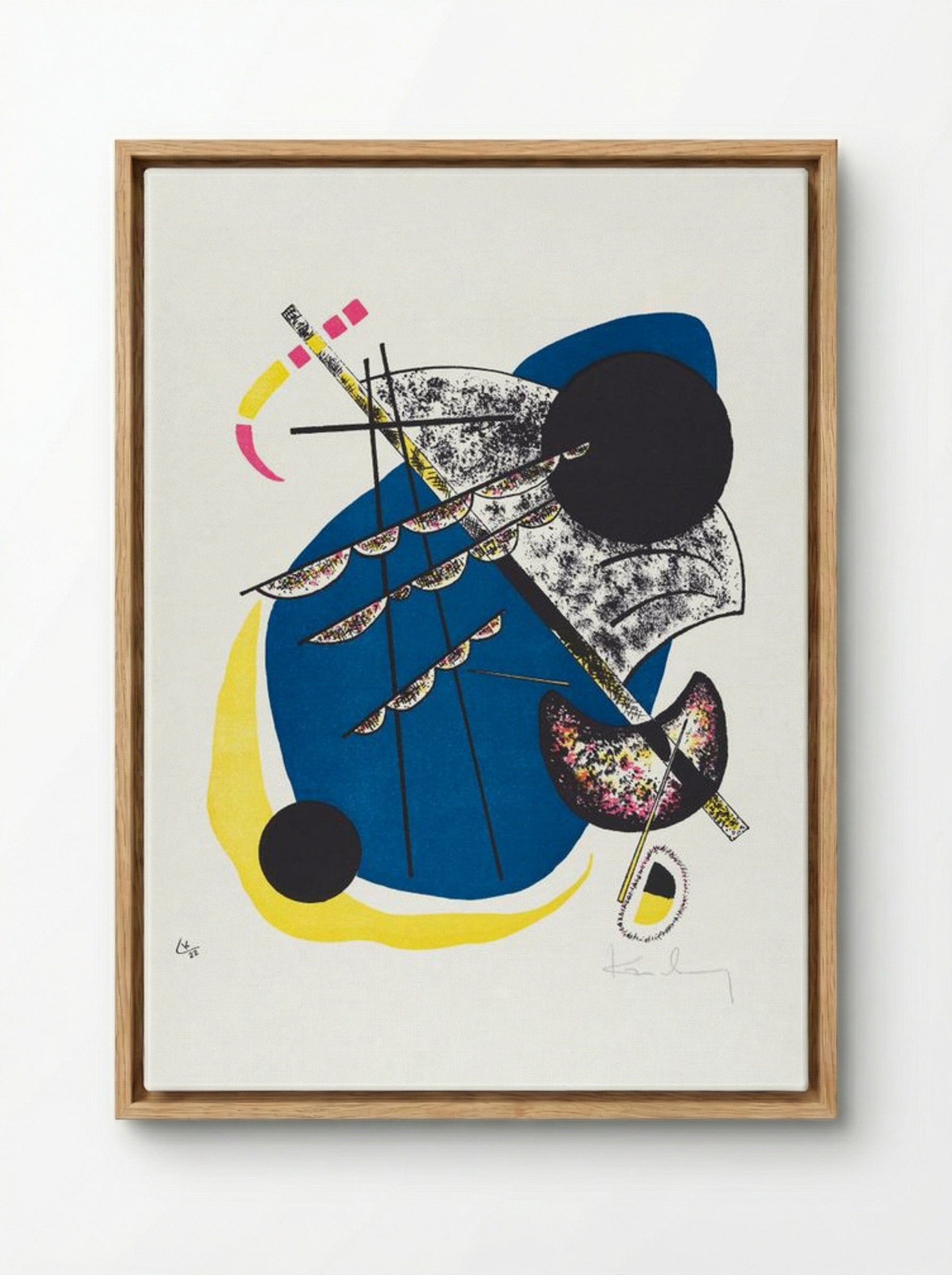 Kleine Welten II (Small Worlds II) - Wassily Kandinsky - Framed Canvas Wood