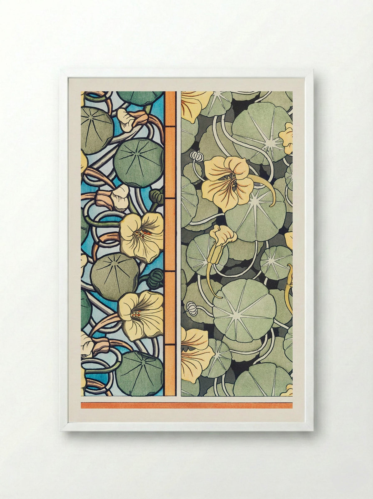 Capucine, from La Plante et ses Applications ornementales - Maurice Pillard Verneuil - Framed Print White