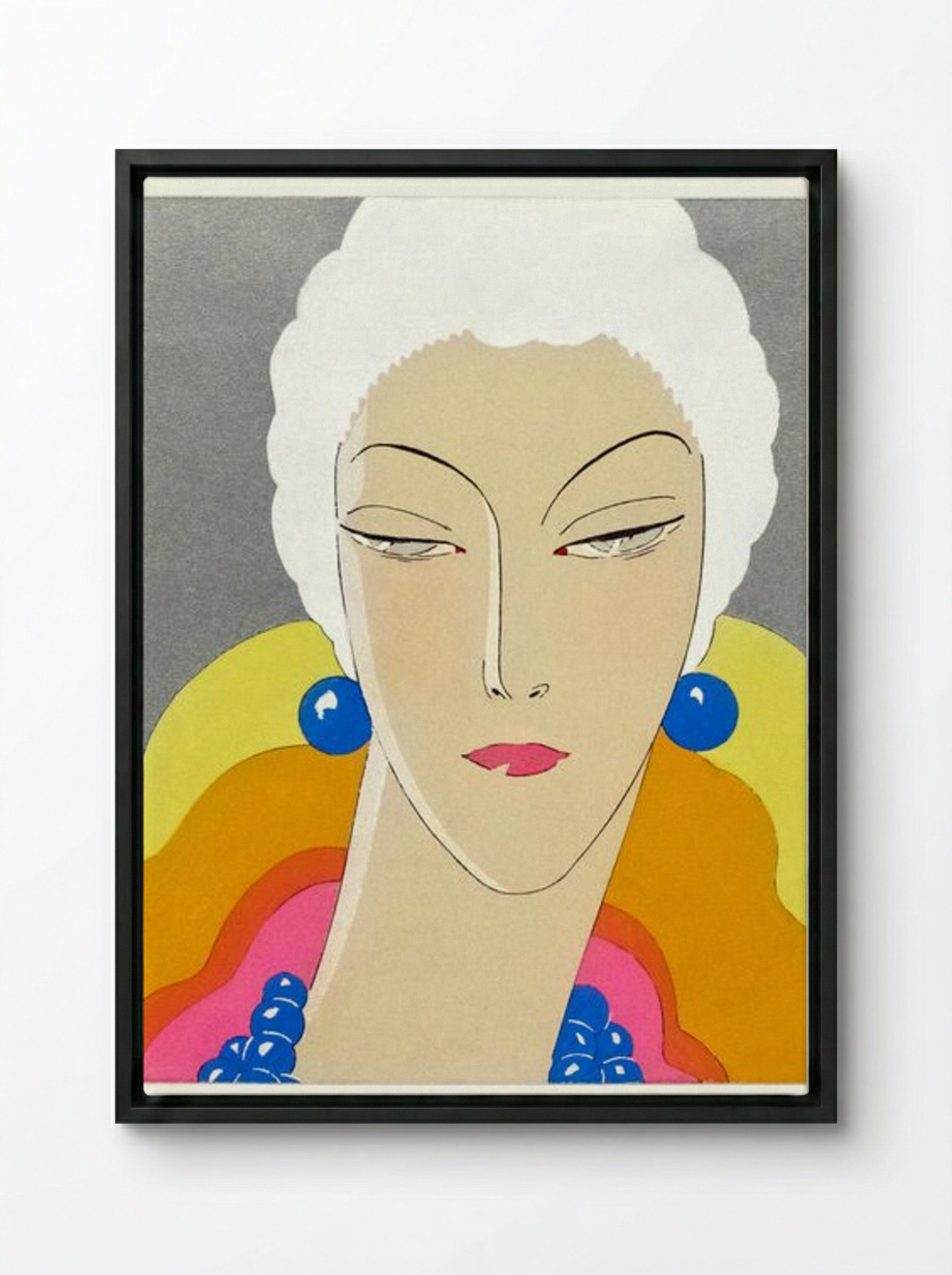 Cover of Art-Goût-Beauté, 1928 - Georges Lepape - Framed Canvas Black