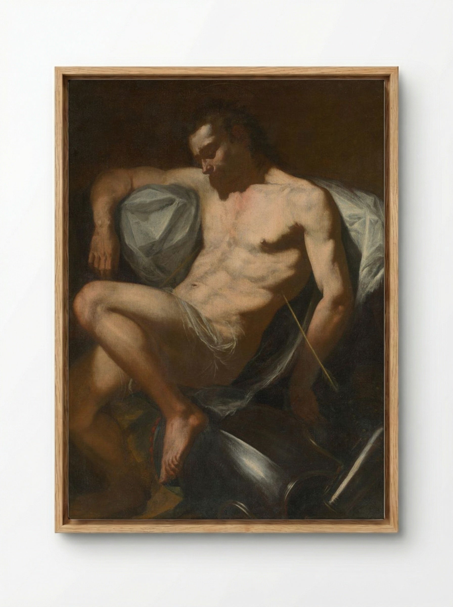 Saint Sebastian - Jusepe de Ribera - Framed Canvas Wood