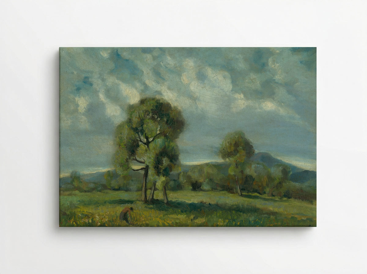 Liptov Landscape with Trees - Zolo Palugyay - Canvas