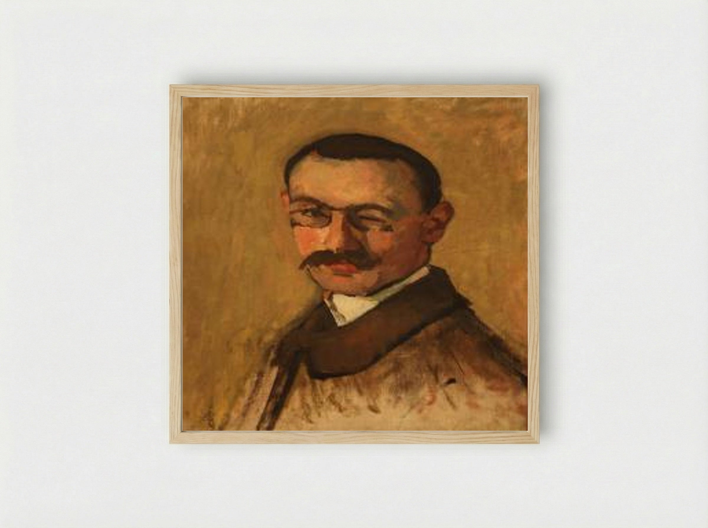 Self-Portrait (Albert Marquet) - Albert Marquet - Framed Print Wood