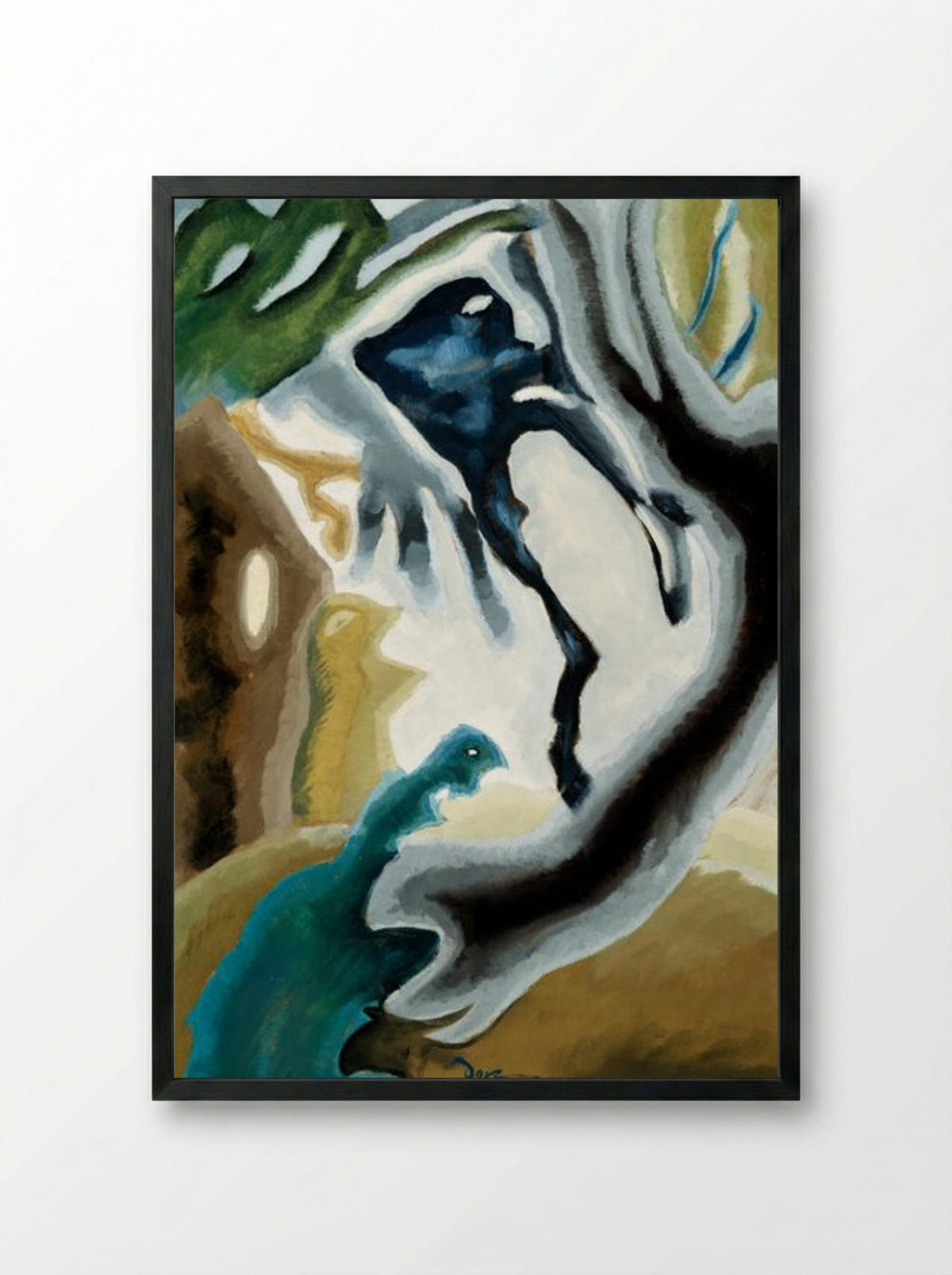 Barnyard Fantasy - Arthur Dove - Framed Print Black