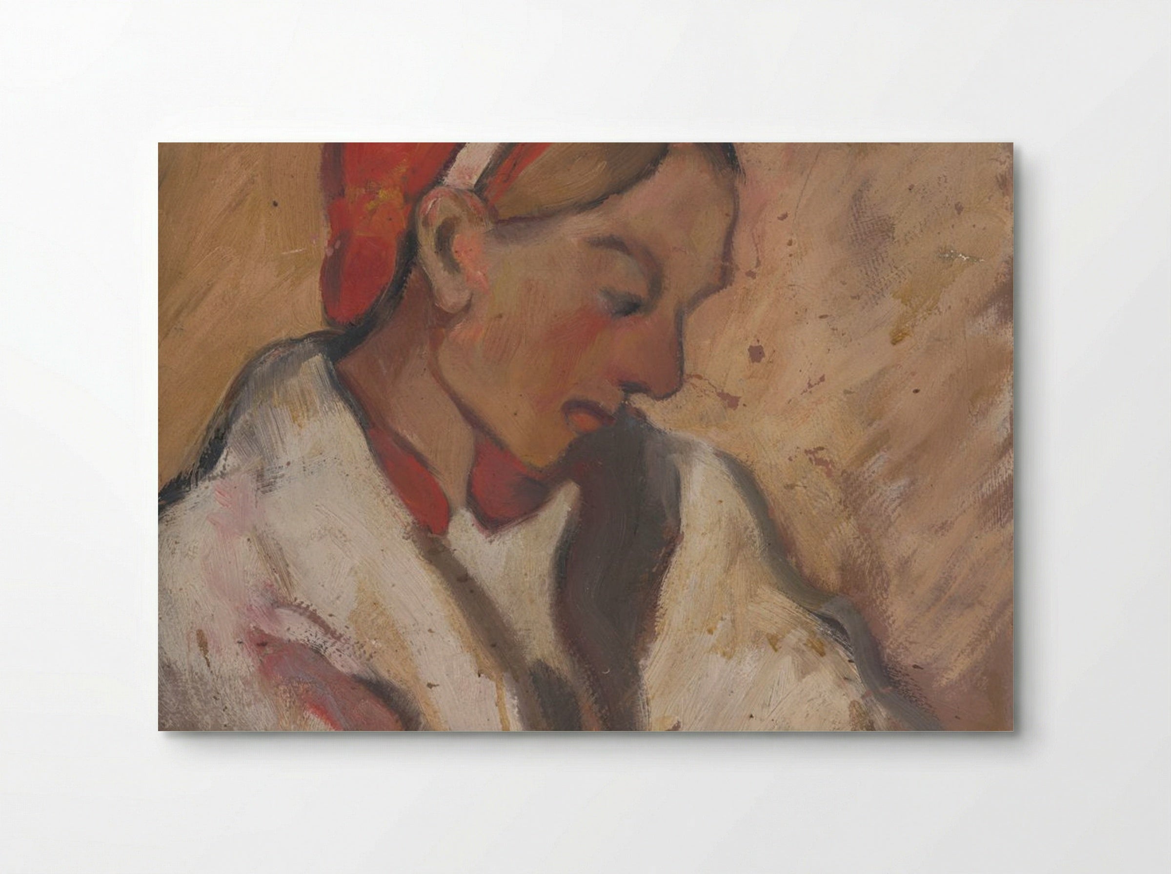 Girl in a Red Bonnet - Zolo Palugyay - Poster
