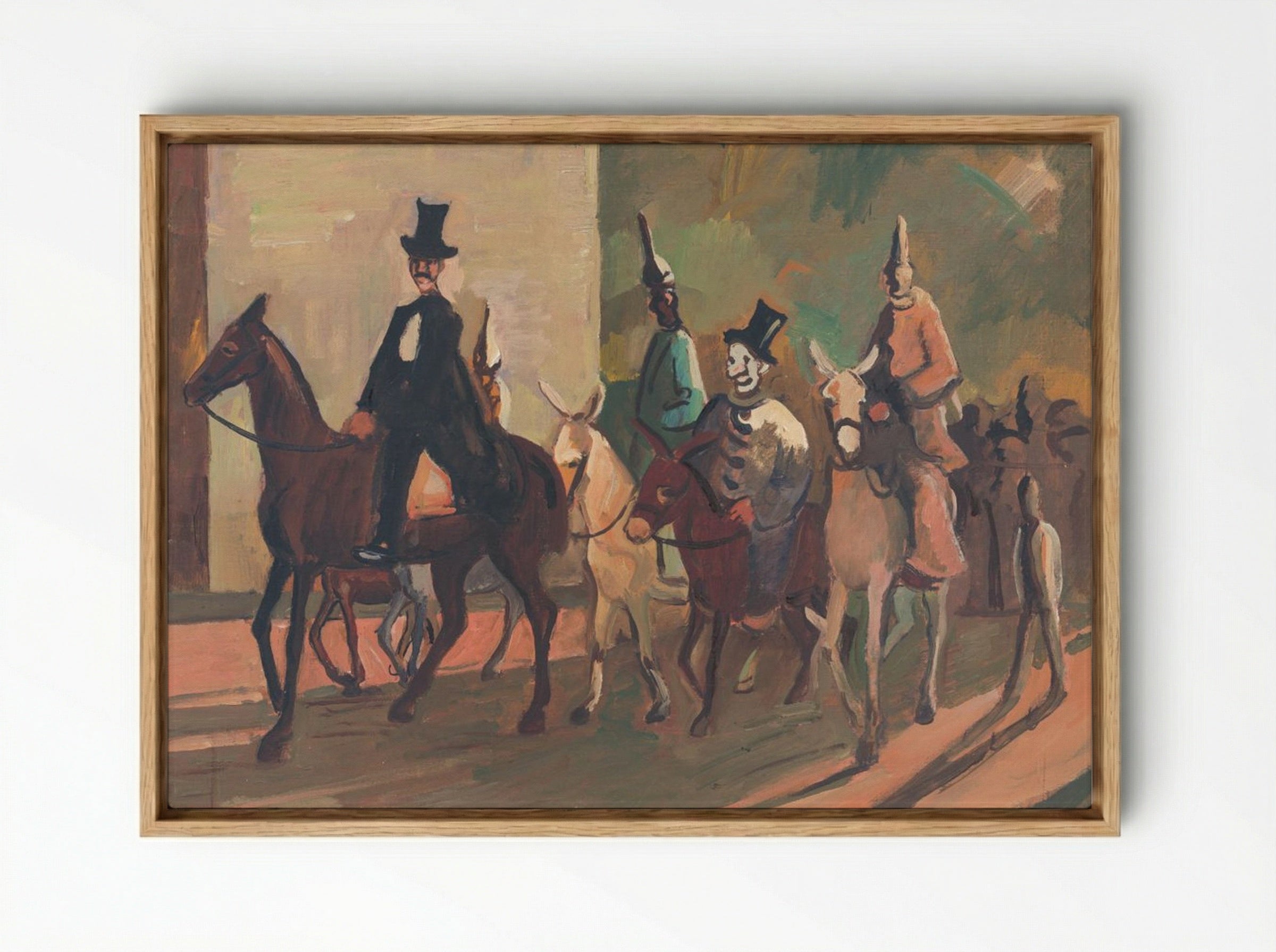 Entering the Ring - Cyprián Majerník - Framed Canvas Wood