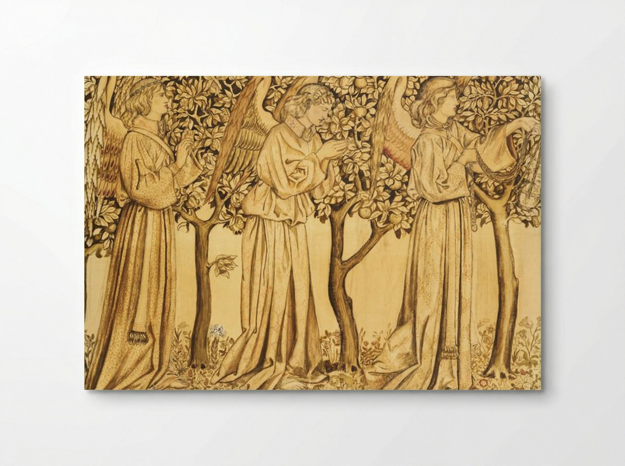 Tile Design: Processing Angels - William Morris - Poster