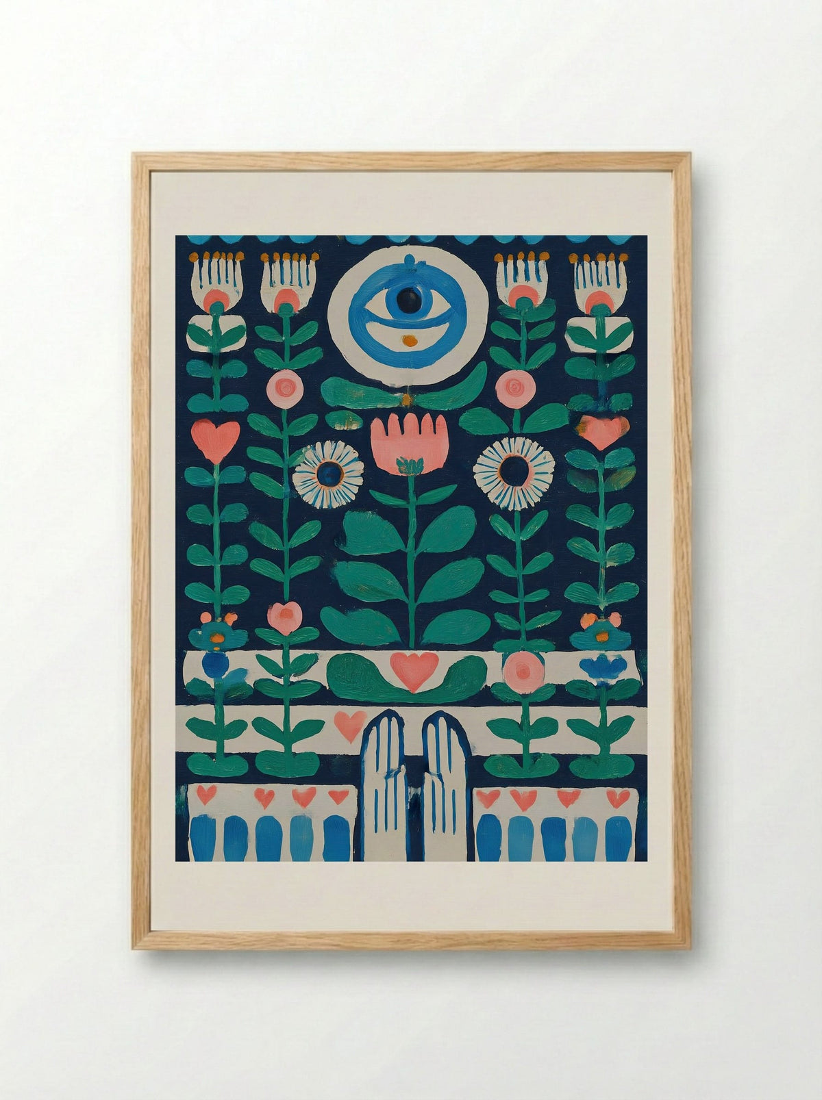 Guardian Blooms - Framed Print Wood