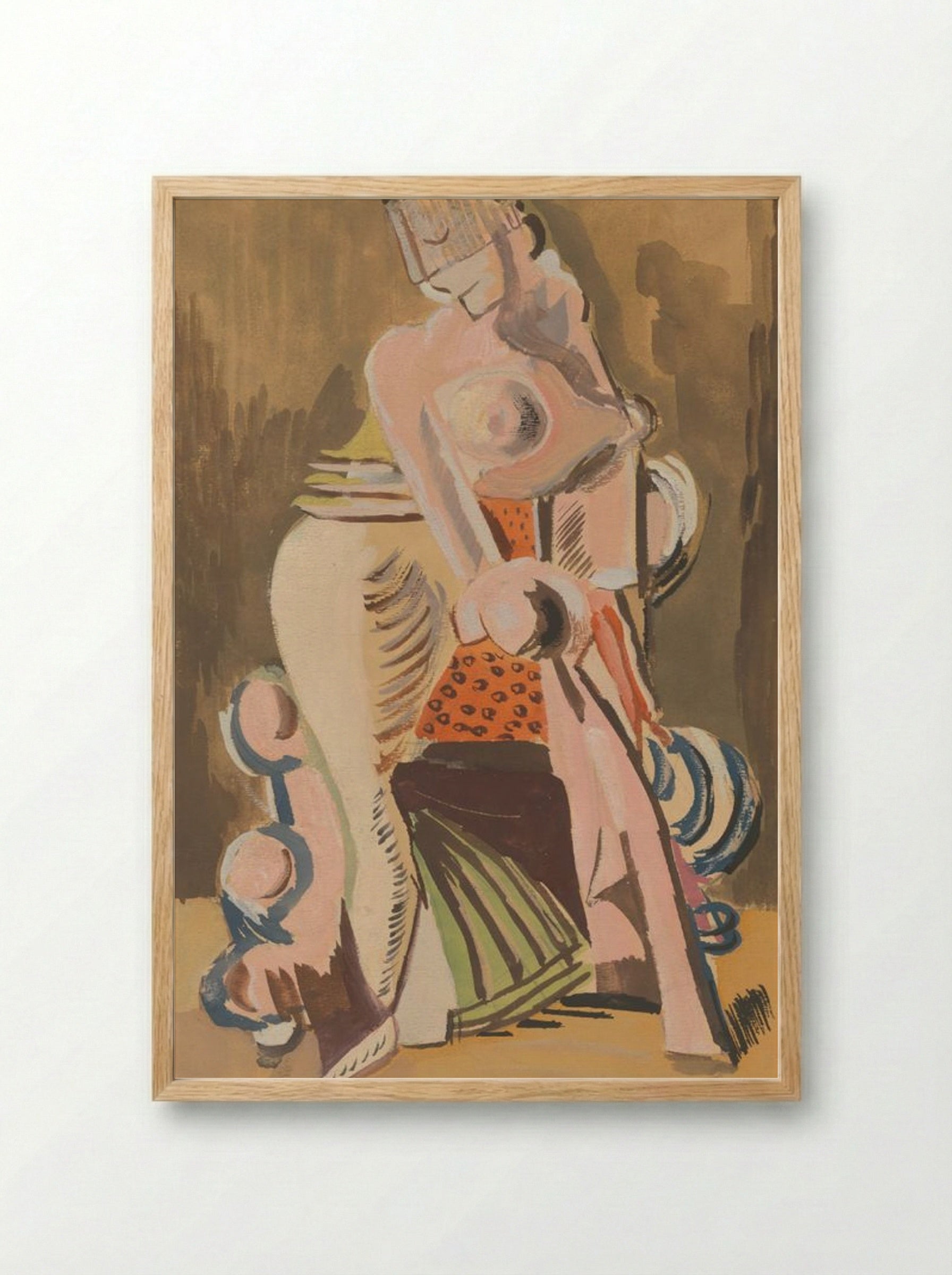 The Widow - Cyprián Majerník - Framed Print Wood