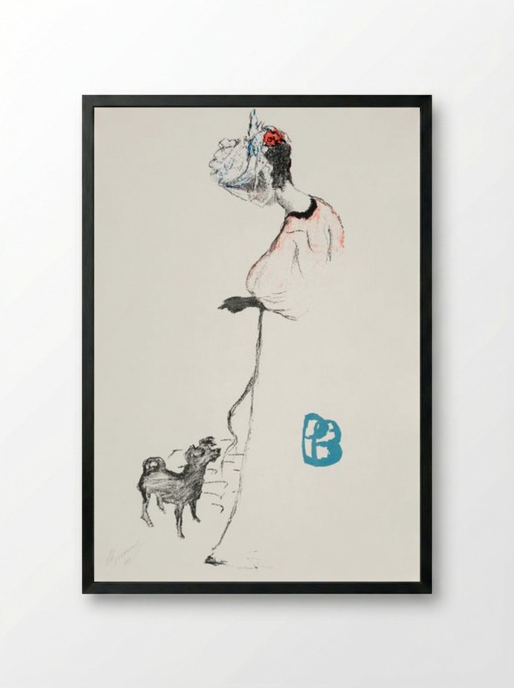 Le Salon des Cent - Pierre Bonnard - Framed Print Black