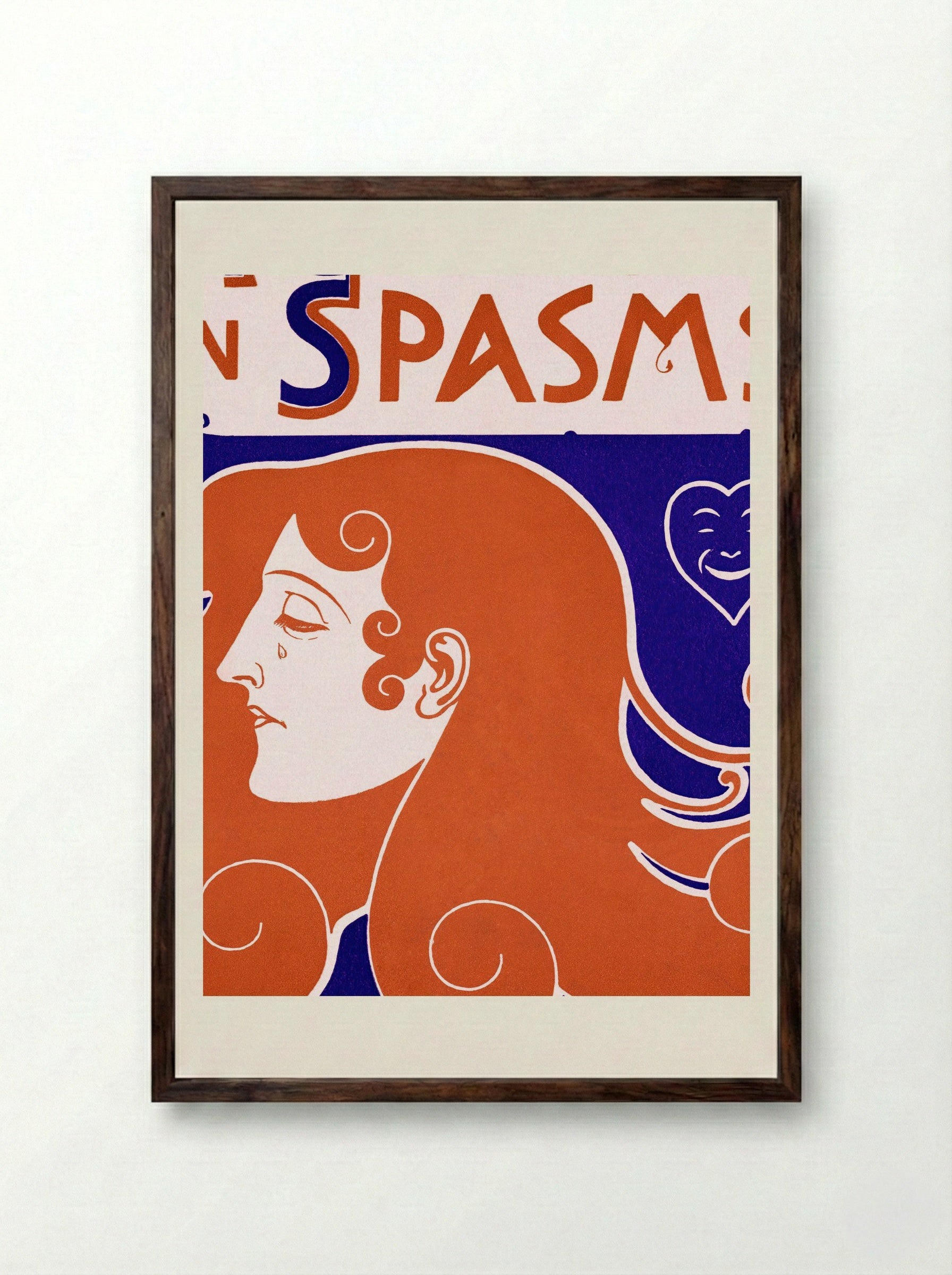 A Comedy in Spasms - Iota (Kathleen Mannington Hunt Caffyn) - Framed Print Dark Wood