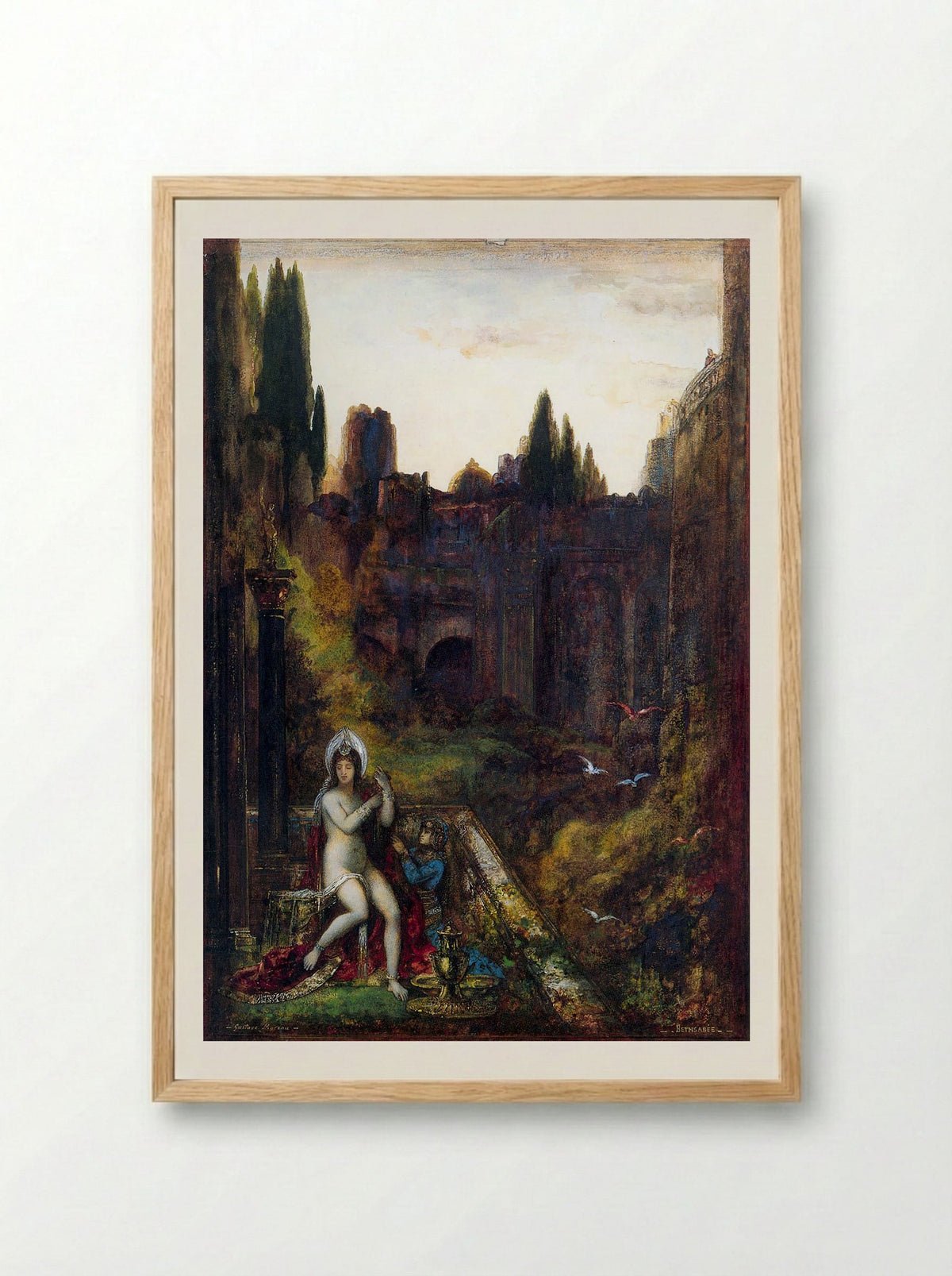 Bathsheba - Gustave Moreau - Framed Print Wood