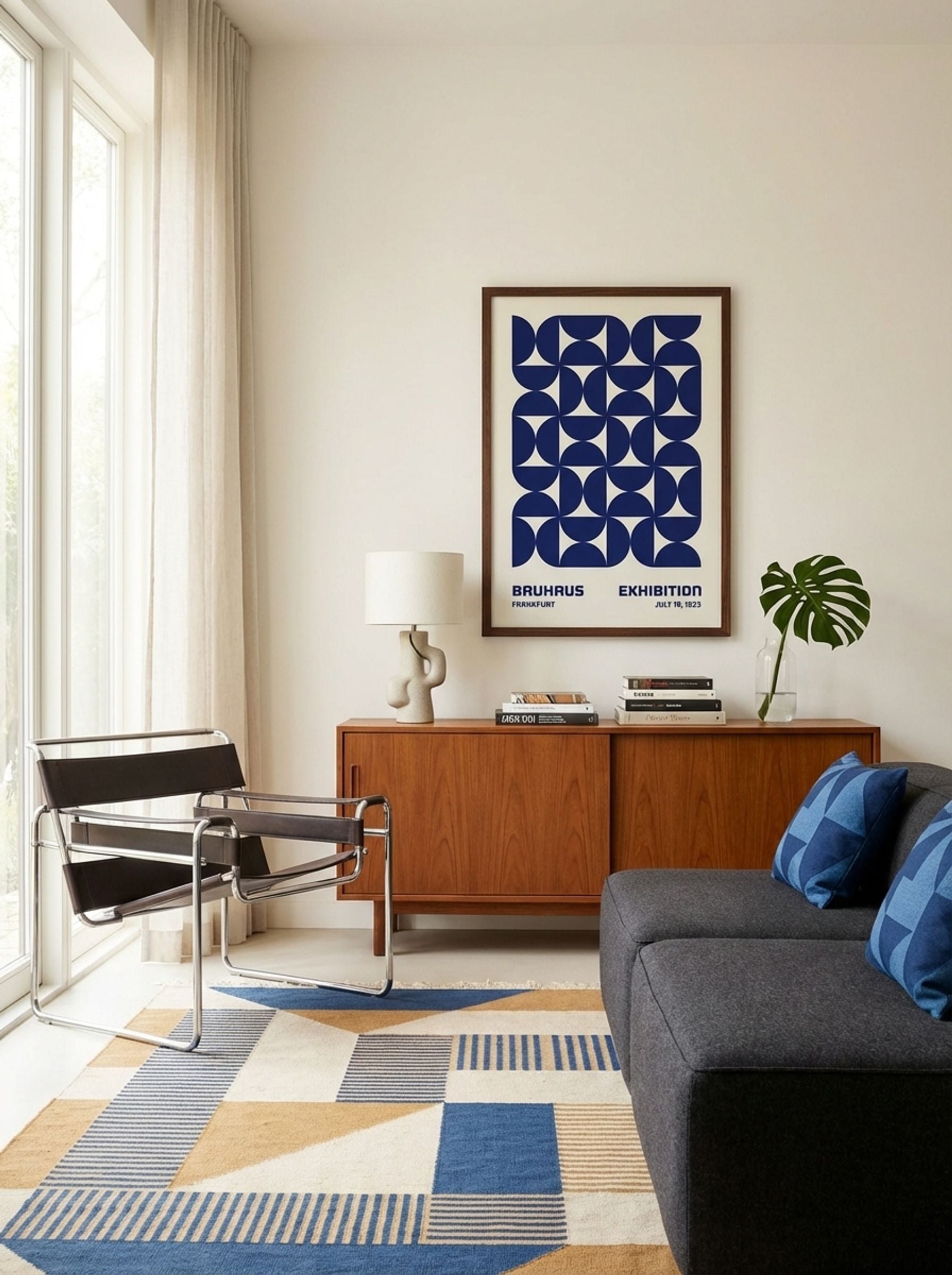 Bauhaus Modular Geometry - Blue Edition (1923 Frankfurt) - Lifestyle