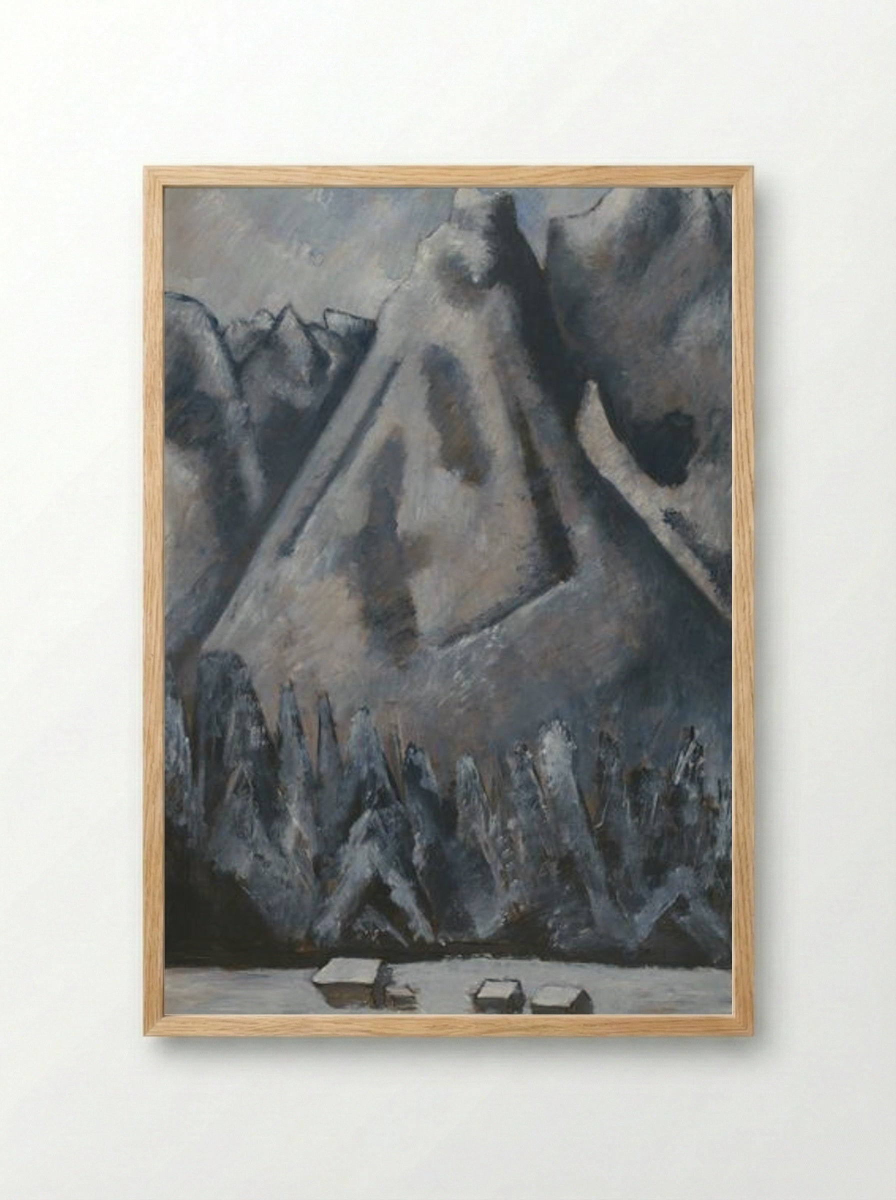 Waxenstein Peaks, Garmisch-Partenkirchen - Marsden Hartley - Framed Print Wood