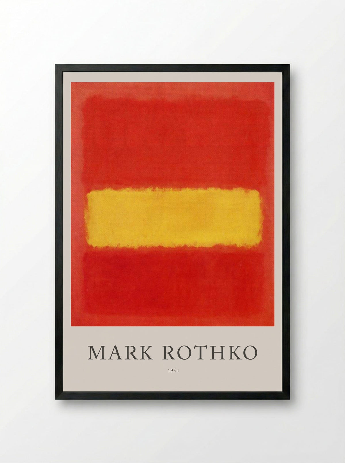 Untitled (Red and Yellow) - Mark Rothko - Framed Print Black