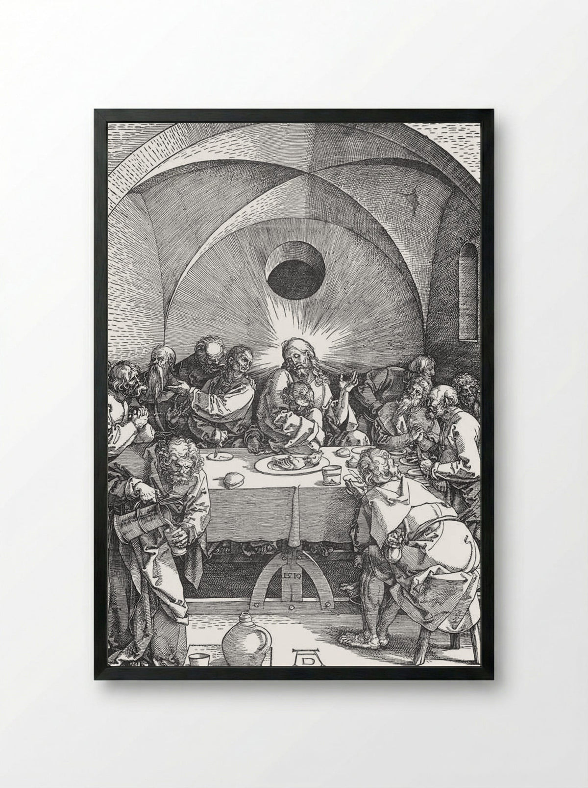 The Last Supper - Albrecht Dürer - Framed Print Black