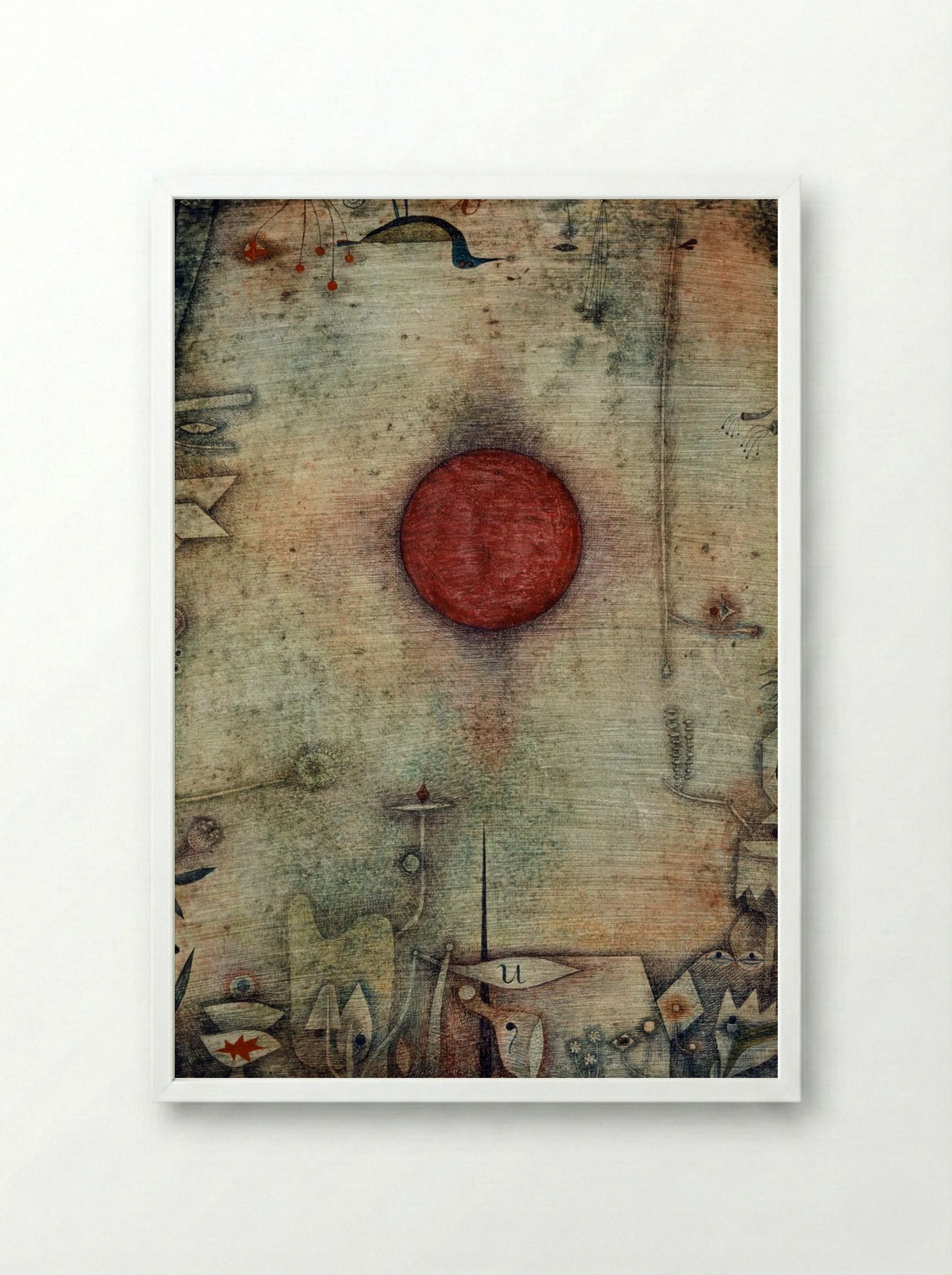 Ad marginem - Paul Klee - Framed Print White