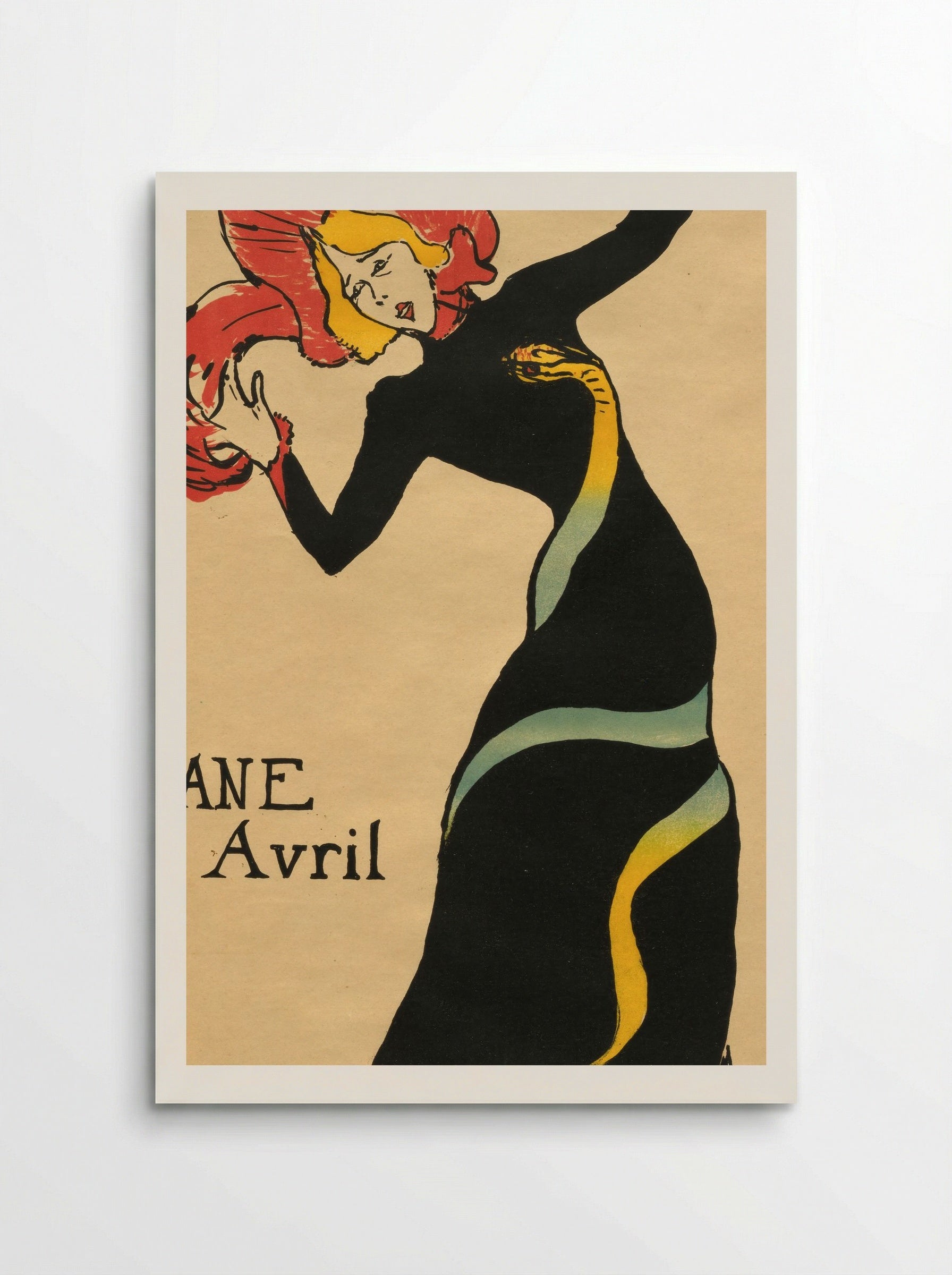 Jane Avril - Henri de Toulouse-Lautrec - Poster