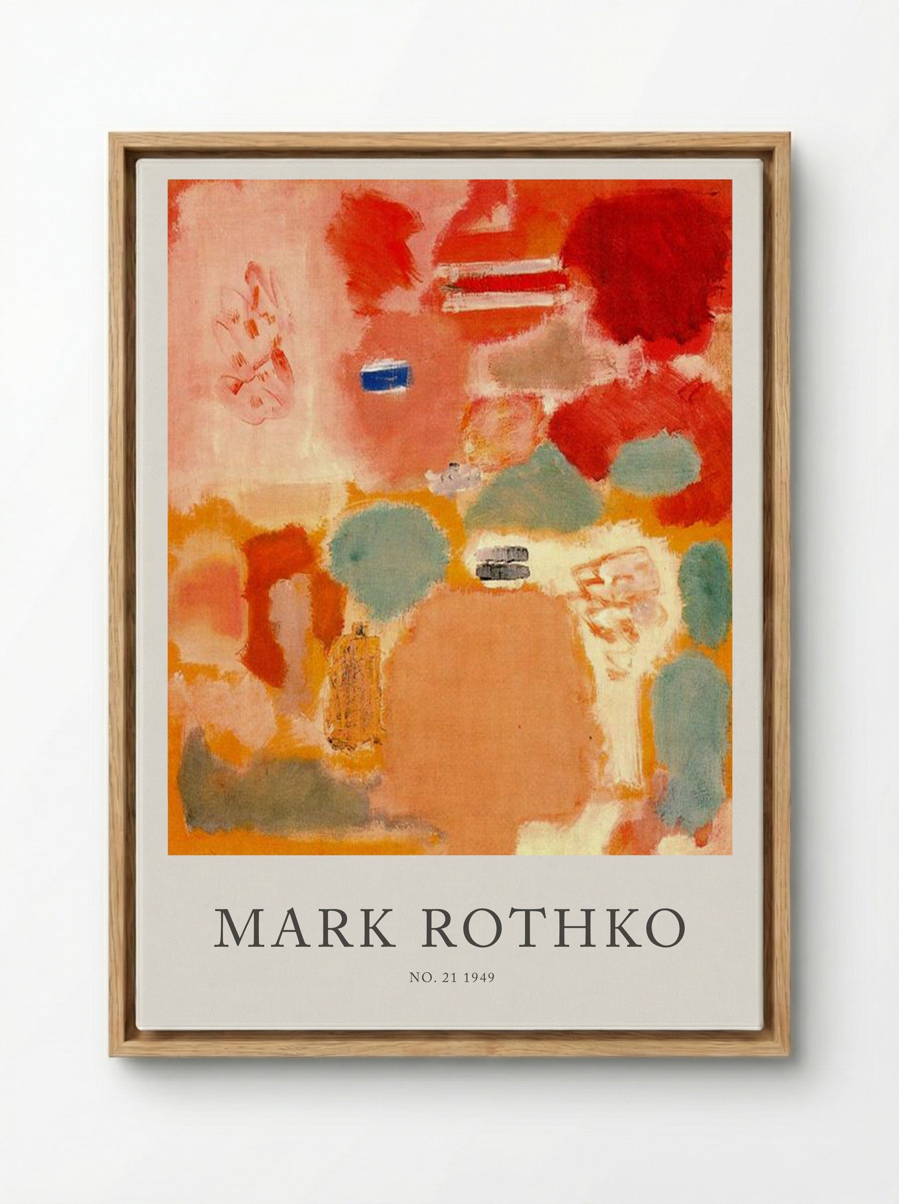 No. 21 - Mark Rothko - Framed Canvas Wood