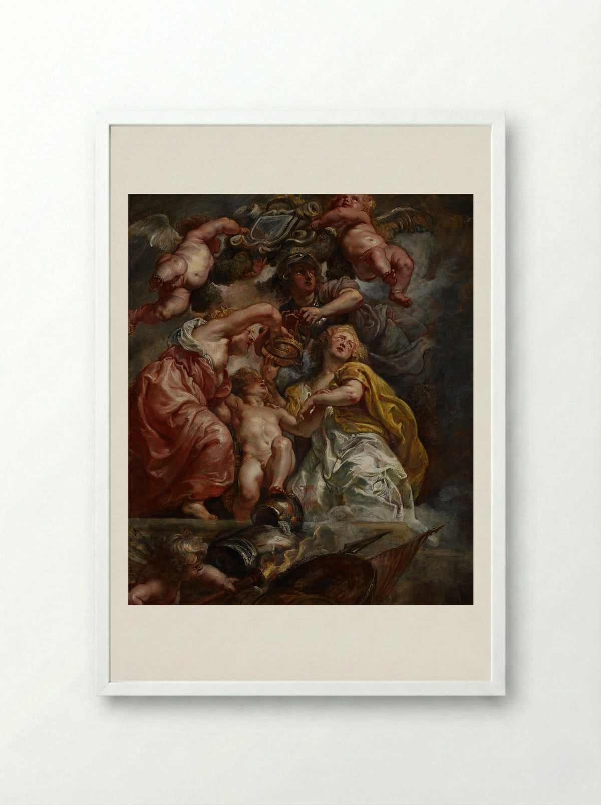 Charles I, King of England - Peter Paul Rubens - Framed Print White