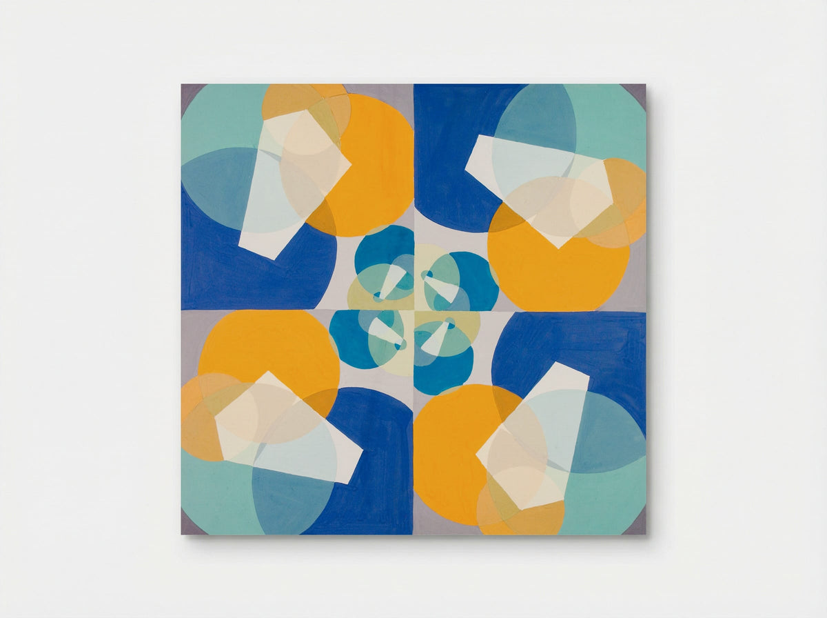 Green Squares - Joseph Schillinger - Poster