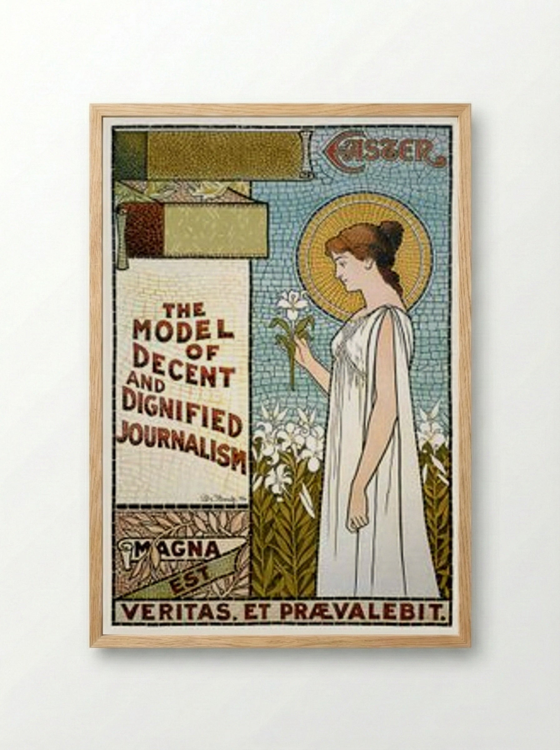 The New York Times, Easter: The Model of Decent and Dignified Journalism - De Yongh - Framed Print Wood