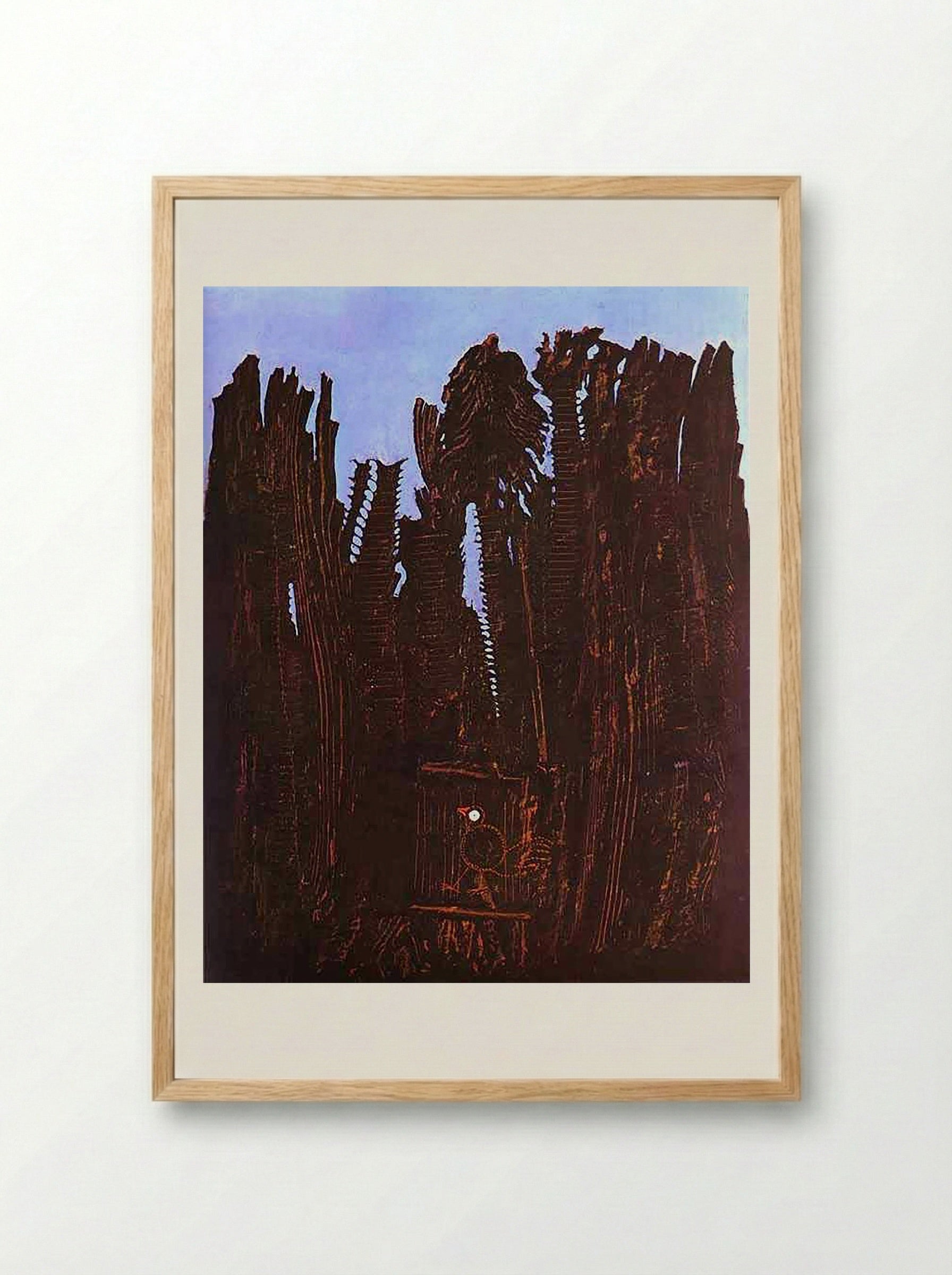 Forest and Dove - Fine Art Print - Framed Print Wood